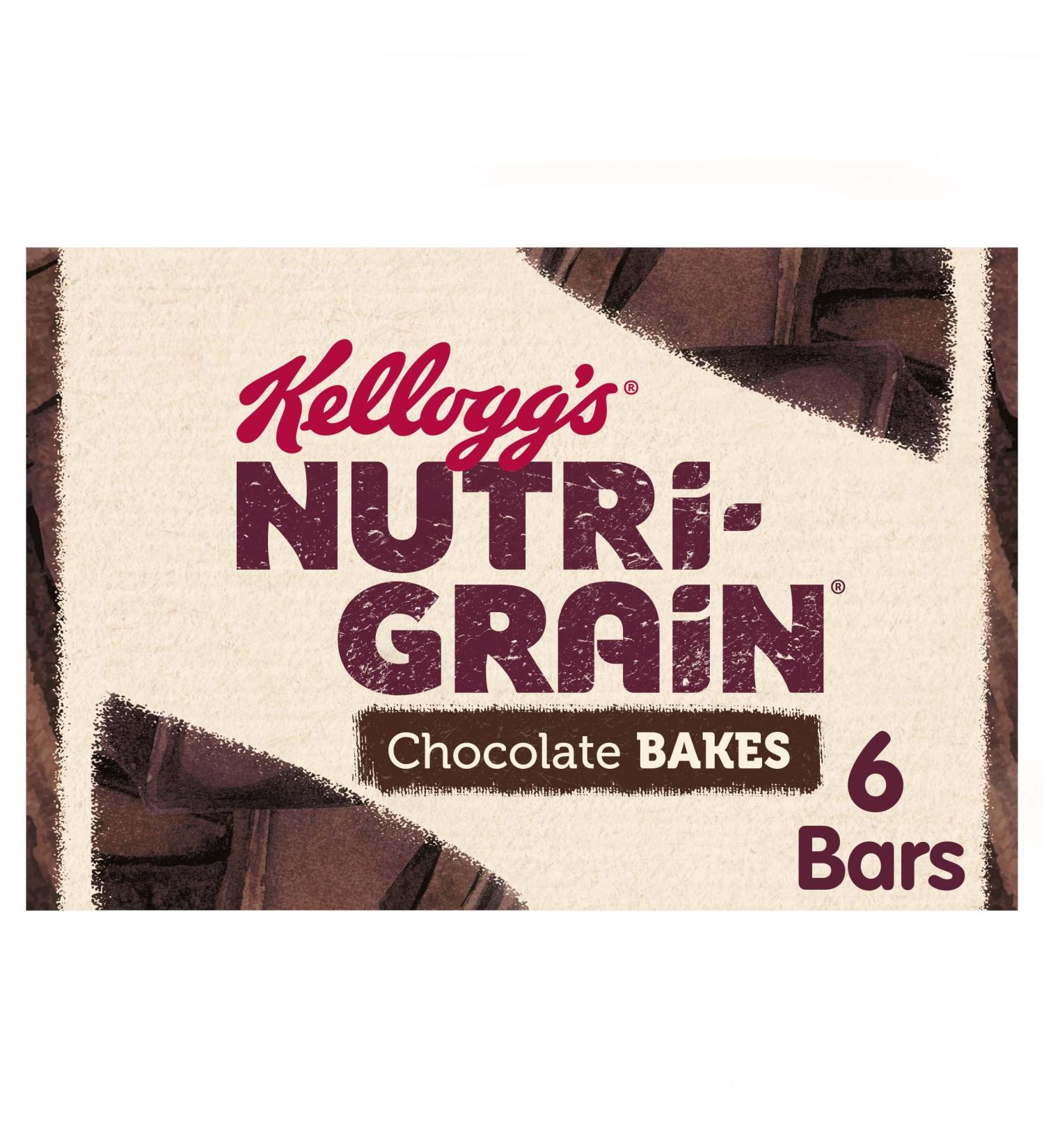  Kellogg's Kellogg's Nutri-Grain Breakfast Bakes Choc Chip 6 x 45 g - Buy Online on GoSupps.com