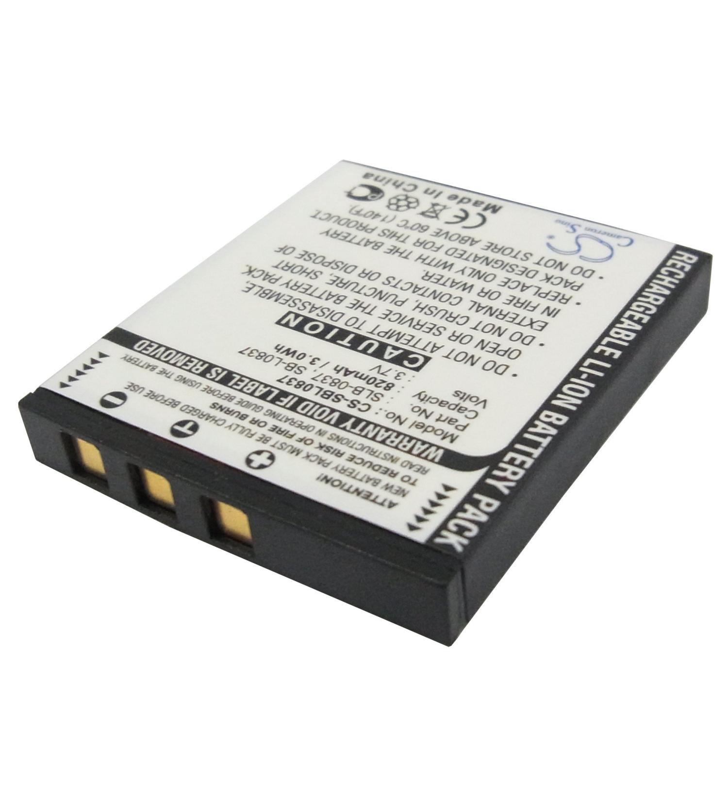 Replacement Battery for Samsung Digimax Models - SB-L0837 SLB-0837 820mAh/3.7V - International Shipping Available - Buy Online on GoSupps.com