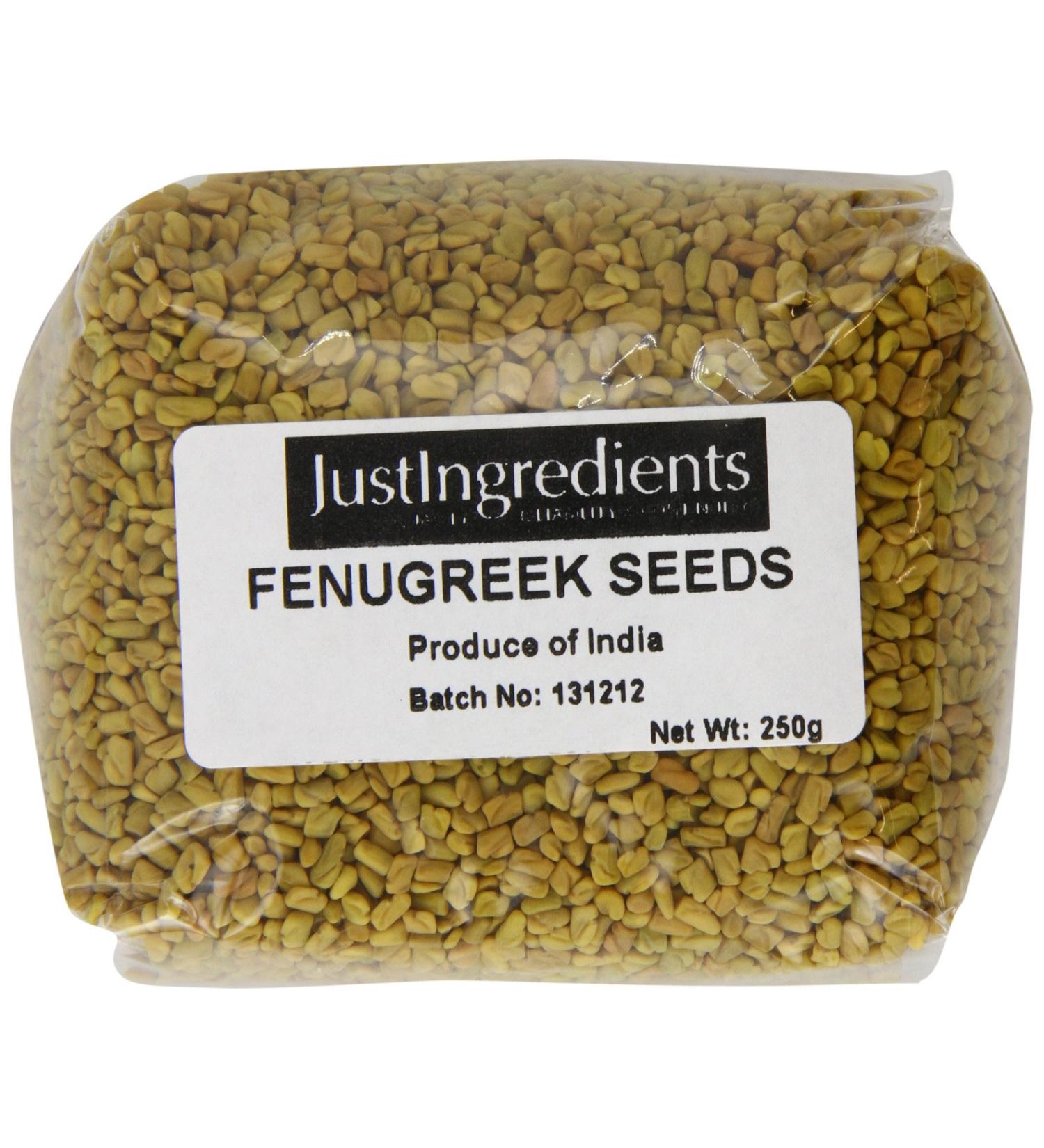 JustIngredients Essential Fenugreek Seeds 250g - Pack of 5 - Buy Online on GoSupps.com
