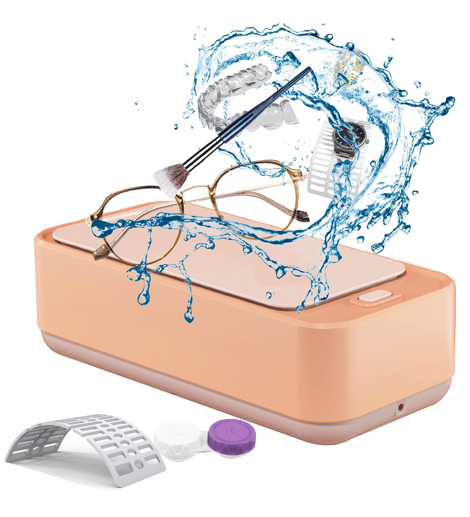 Jambos Pink Multifunction Cleaner 650ml | High-Frequency Vibration Jewelry Denture and Glasses Cleaner | Portable Household and Watch Cleaning Solution - Buy Online on GoSupps.com