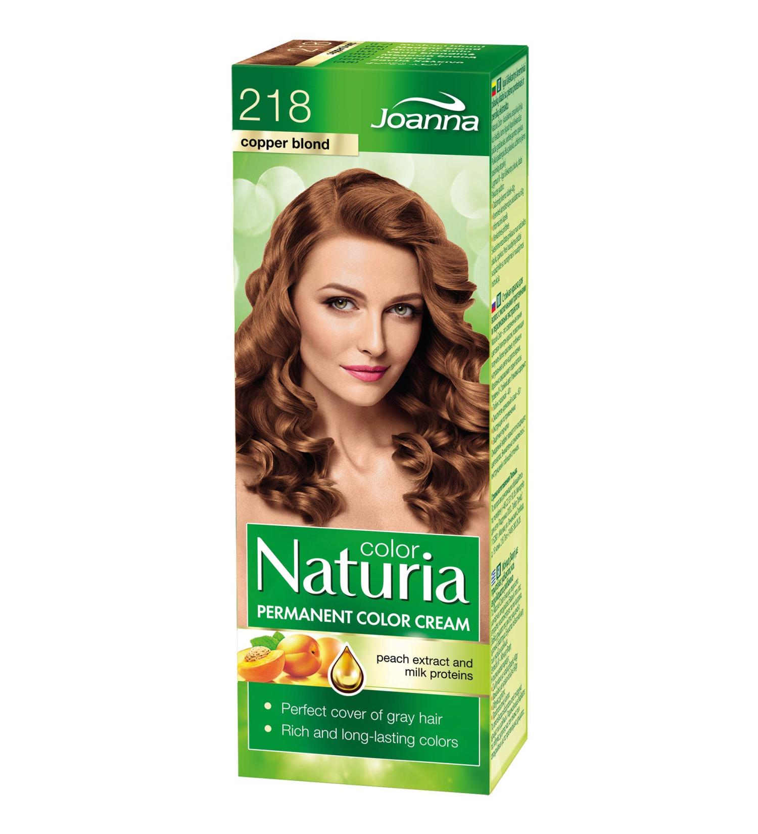 Joanna Naturia Color Permanent Hair Color Cream Goodness of Milk Proteins and Peach Extracts Premium-Quality Hair Dye Provides Soft and Lustrous Hair Long-Lasting Hair Colors Copper Blond - Buy Online on GoSupps.com