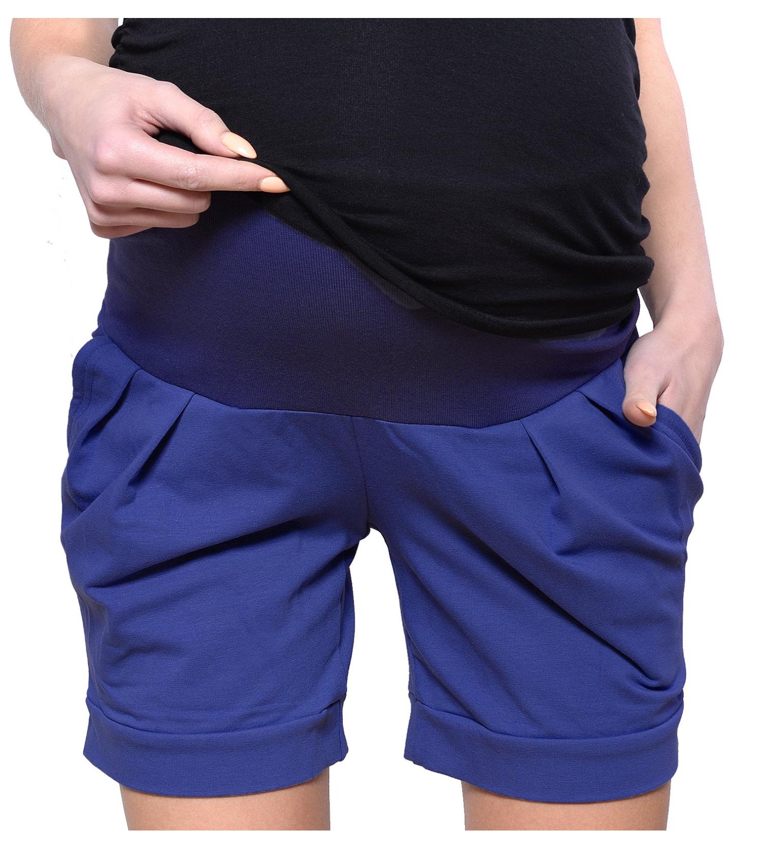 Mija Maternity Shorts Pants Trousers Over Bump Panel 1047 Blue - Size 16 - Buy Online on GoSupps.com