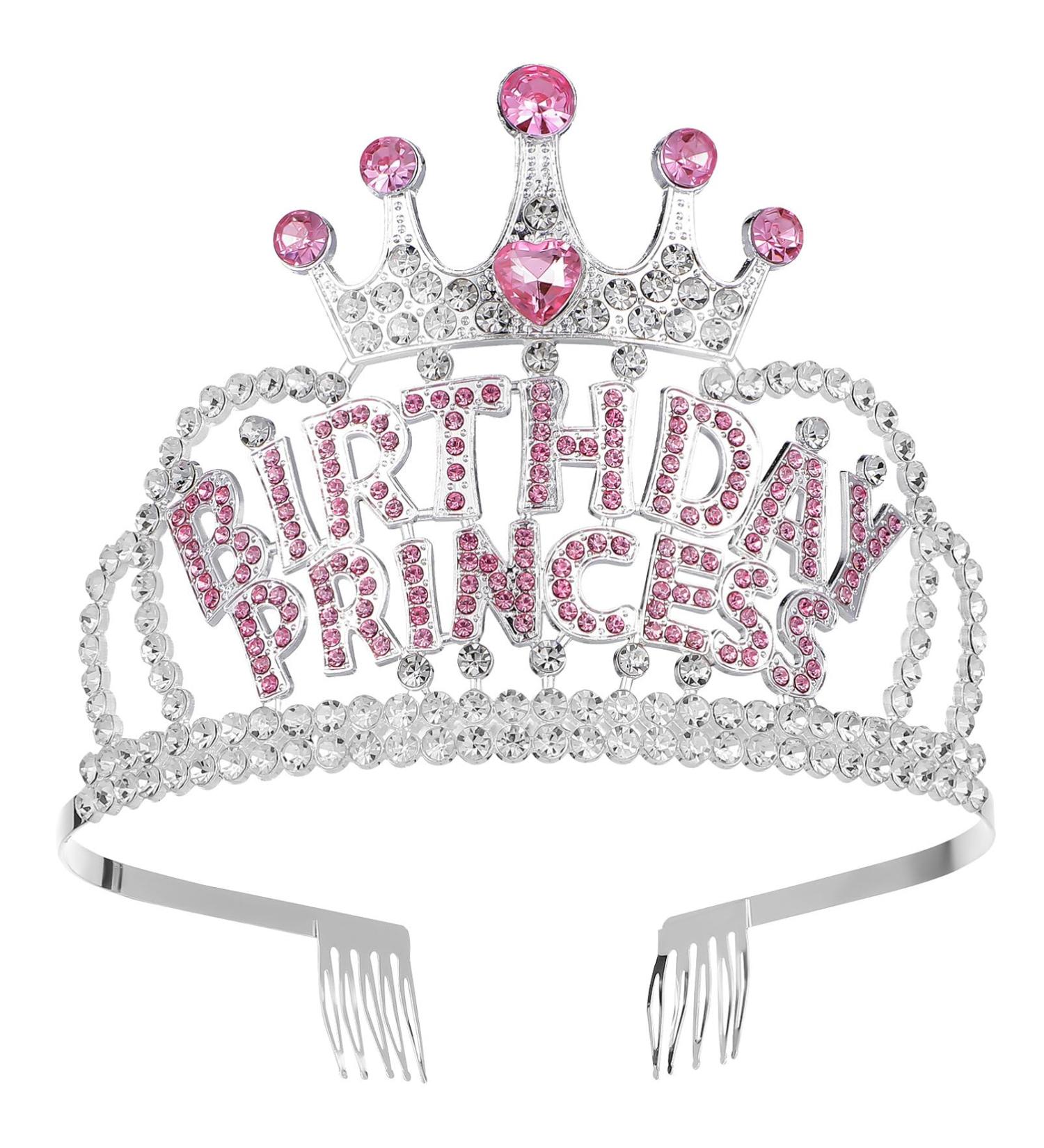 Healeved Birthday Crown Birthday Tiara Happy Birthday Crown Birthday Headband Party Props Princess Crowns For Little Girls Women - Buy Online on GoSupps.com