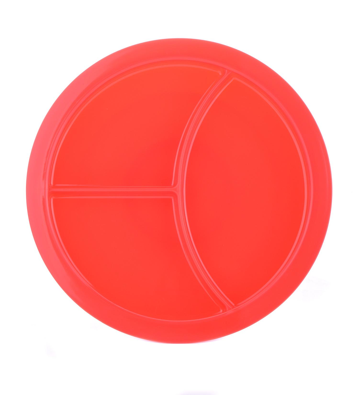 Ability Superstore Red Divided Plate - Easy-to-use and Durable Meal Plate - Buy Online on GoSupps.com