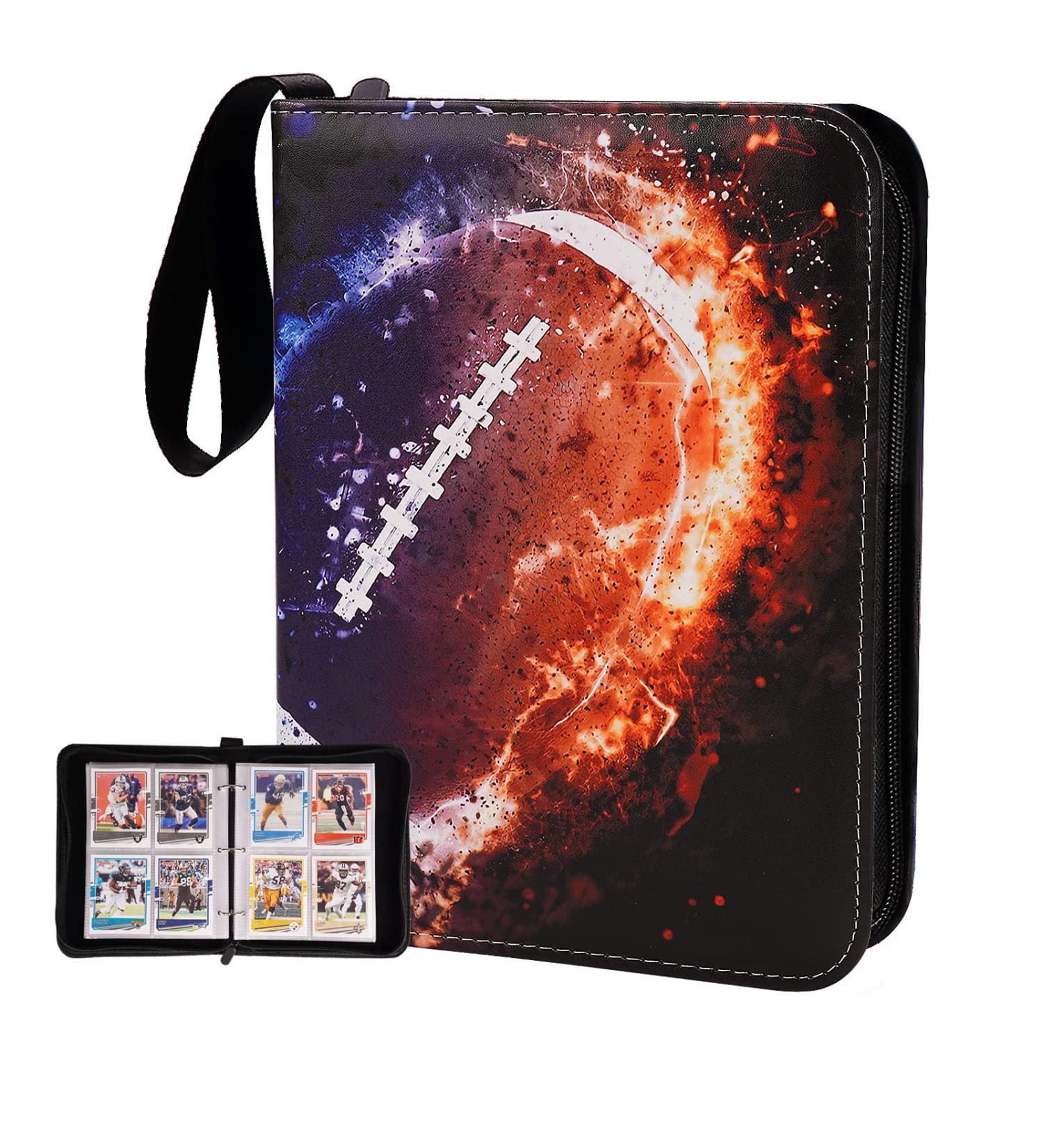 Card Binder for Football, Trading, MTG & TCG - Holds 400 Cards, 50 Removable Pages - Multicolor Collector Holder - Buy Online on GoSupps.com