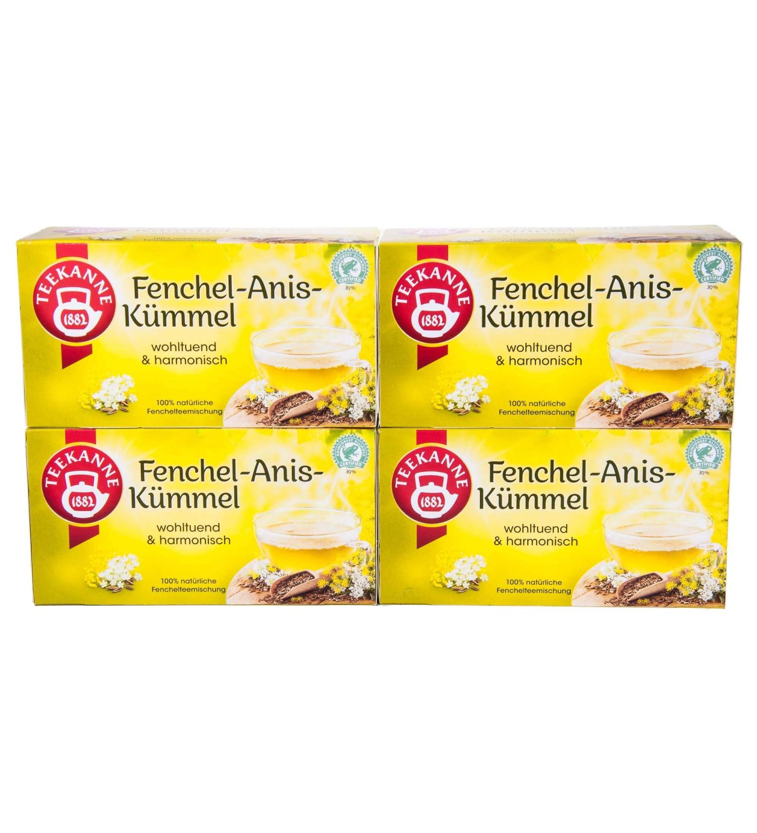  Teekanne Teekanne Fennel Tea Bags Pack of 12 (12 x 20 tea bags 12 x 60g) - Buy Online on GoSupps.com