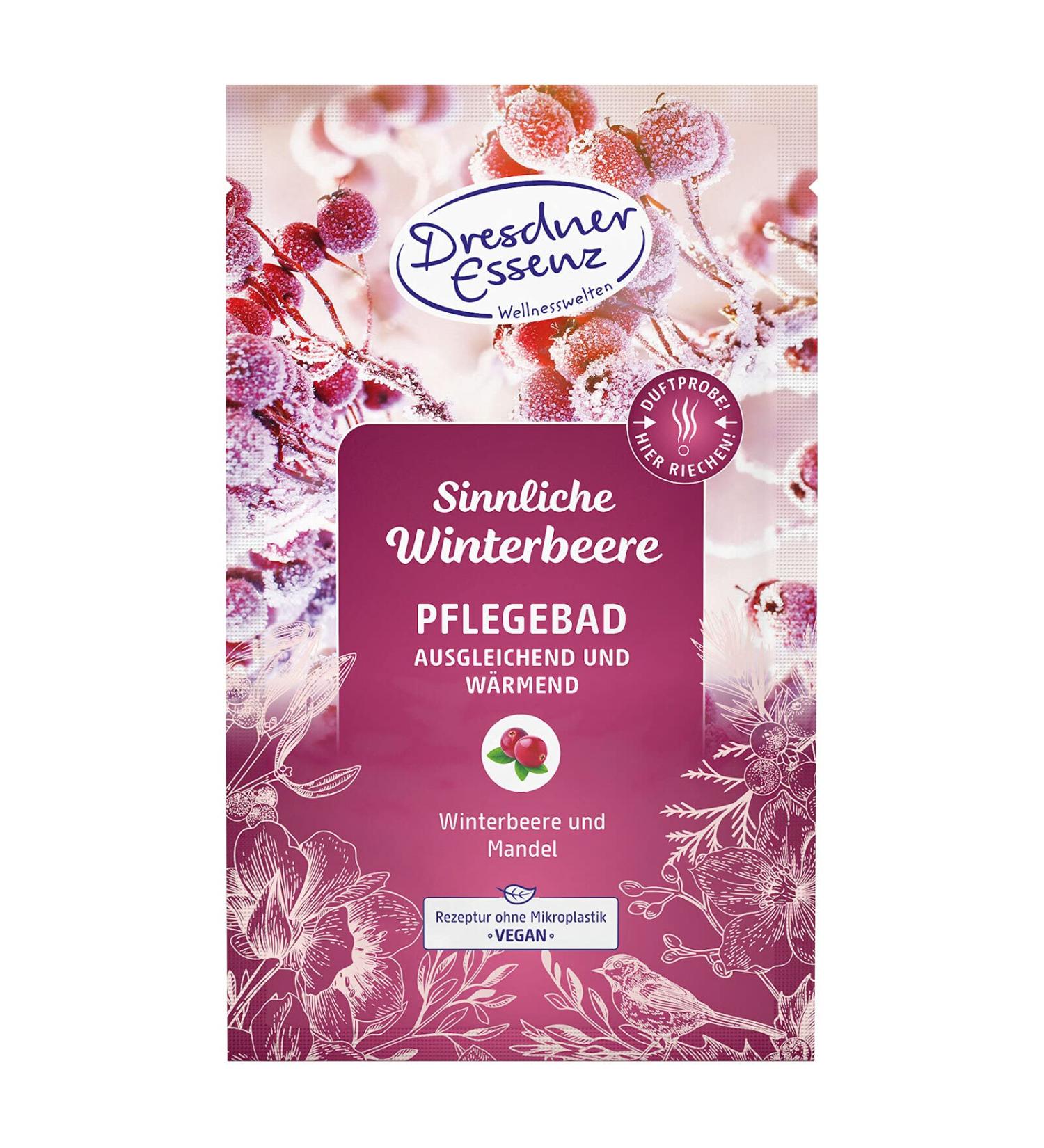 Dresdner Essenz Bath Care - sensual winter berry - with the fruity warm scent of dark berries