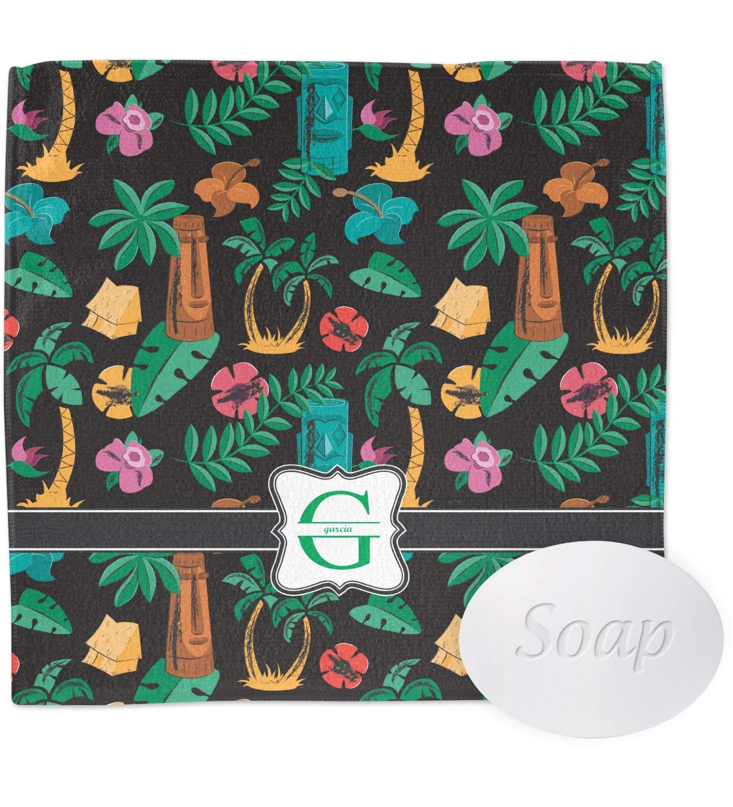 YouCustomizeIt Personalized Hawaiian Masks Washcloth