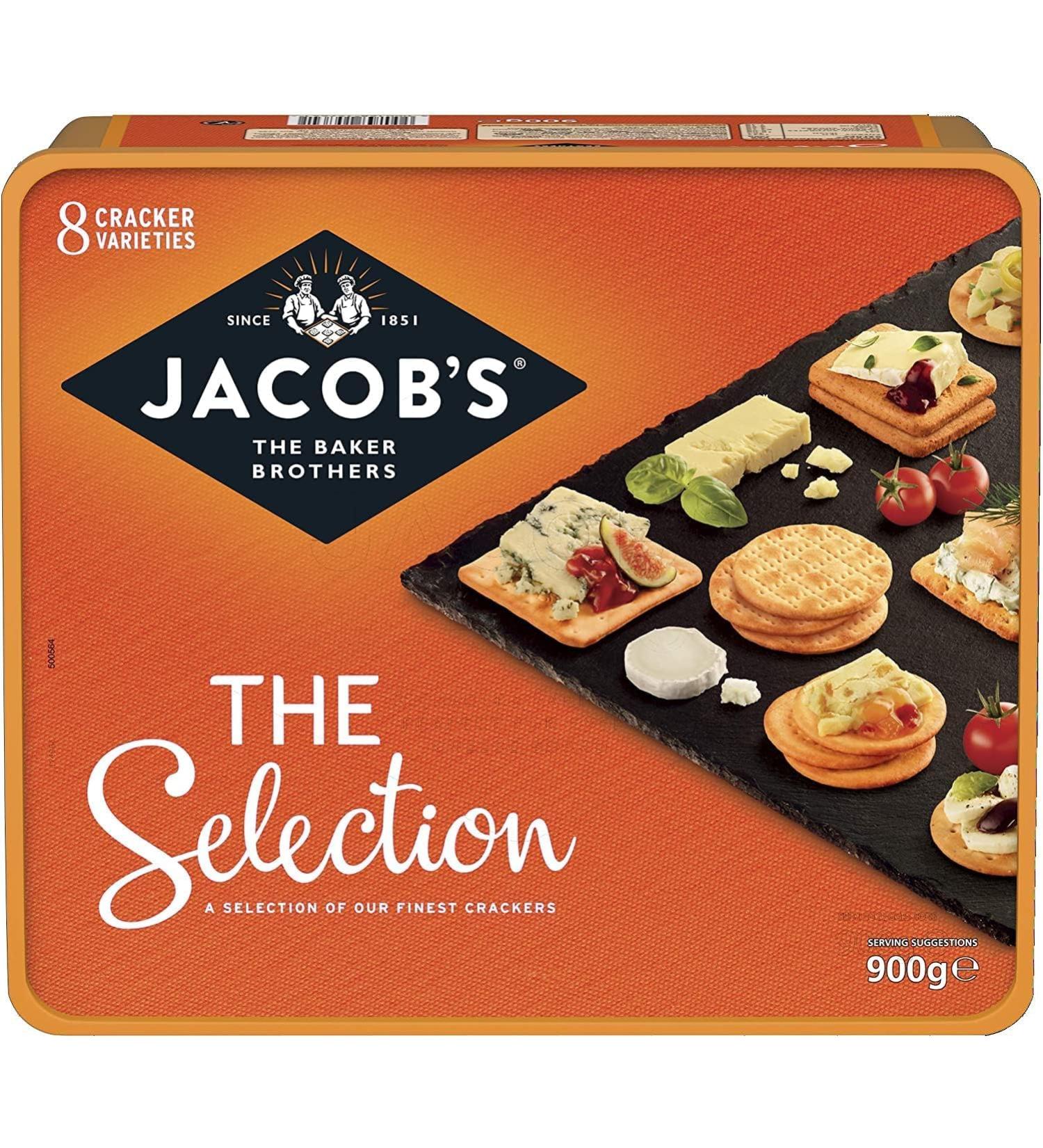 Jacob's Biscuits for Cheese Selection 900g - 8 Different Selection of Delicious Crackers - Buy Online on GoSupps.com