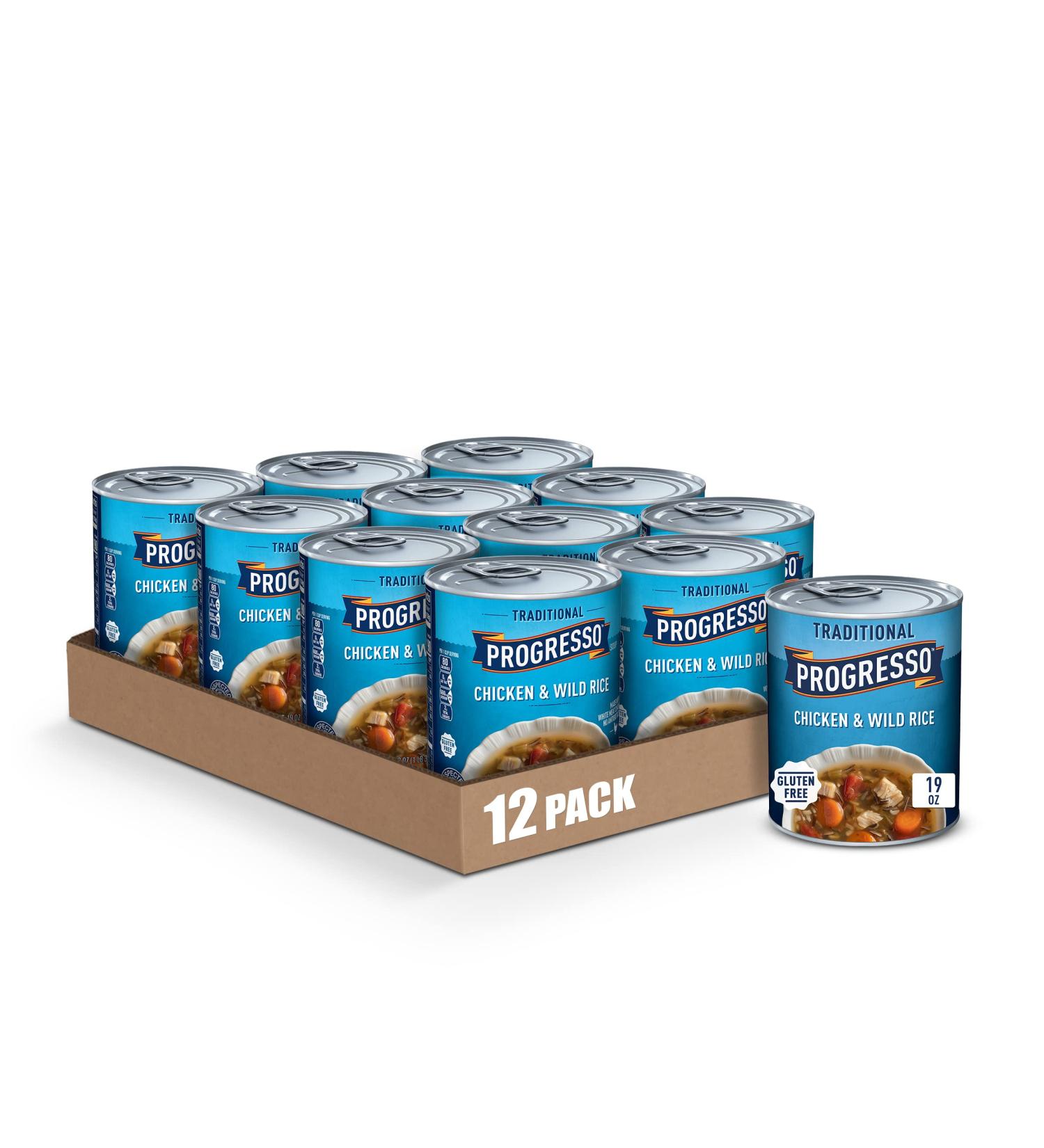 Progresso Chicken and Wild Rice Soup - Gluten Free 19 oz. (Pack of 12) - Buy Online on GoSupps.com