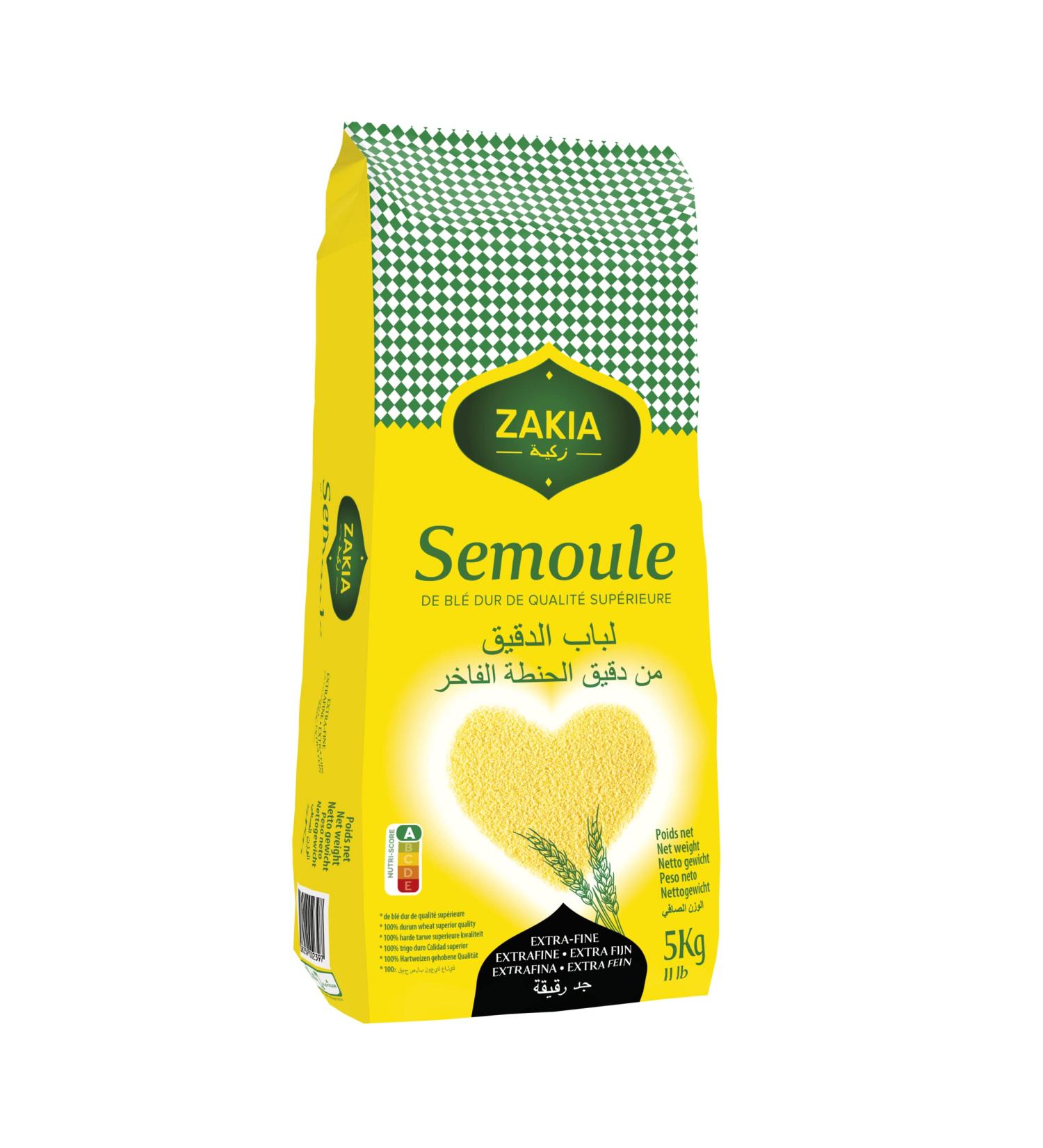 ZAKIA EXTRA FINE SEMOLINA 5KG