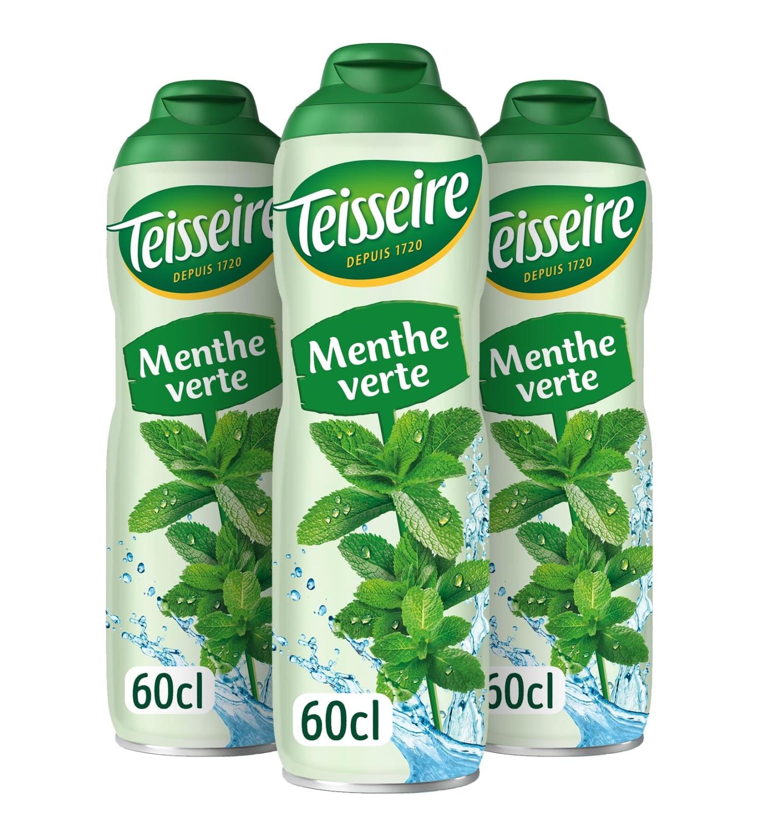 Teisseire Spearmint Syrup for Refreshing Drinks Cocktails Recyclable Bottle (Pack of 3) - Buy Online on GoSupps.com