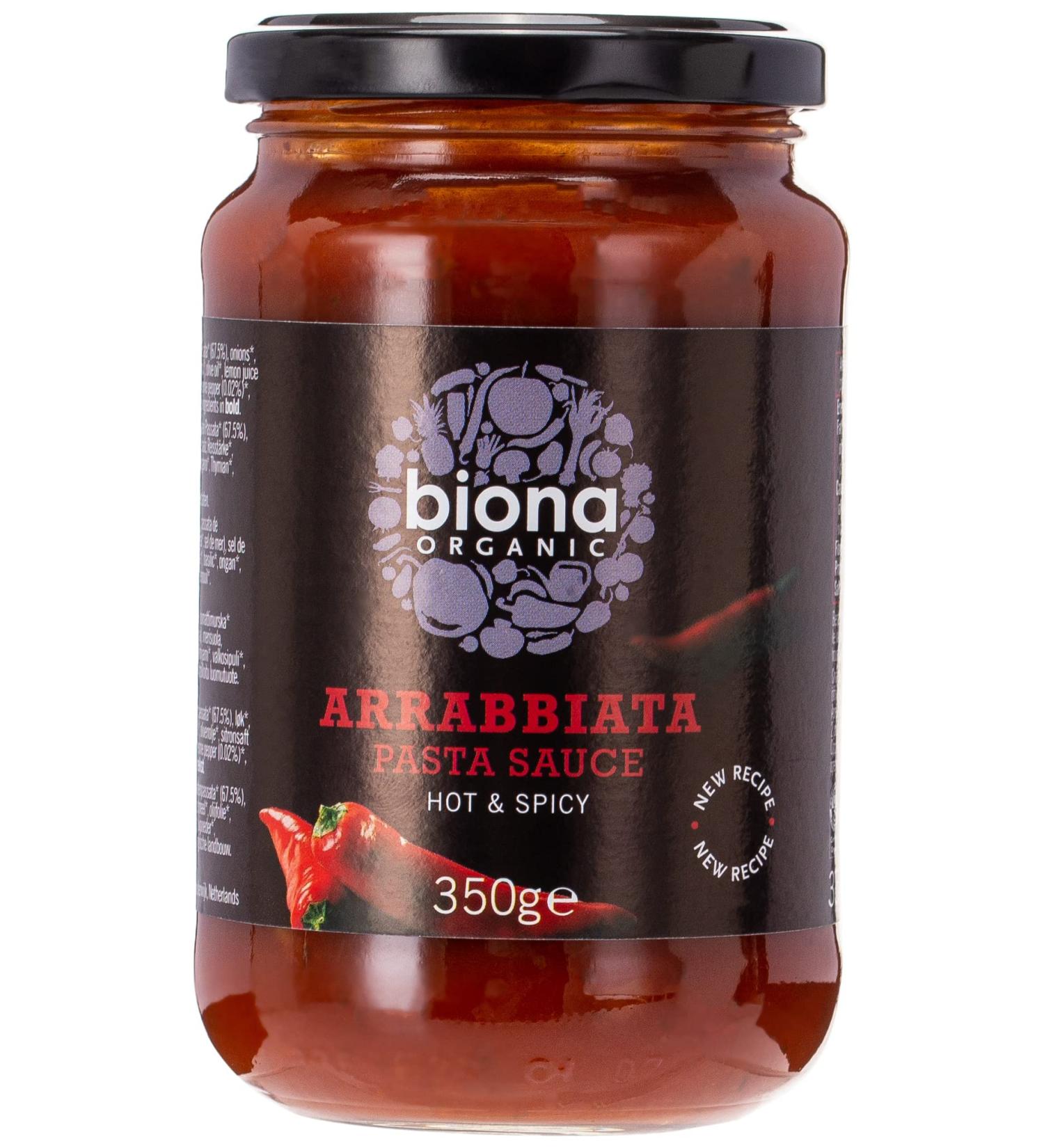 Biona Organic Arrabbiata Spicy Pasta Sauce 350g - Pack of 1 | 100% Organic & Spicy | Shop Now! - Buy Online on GoSupps.com