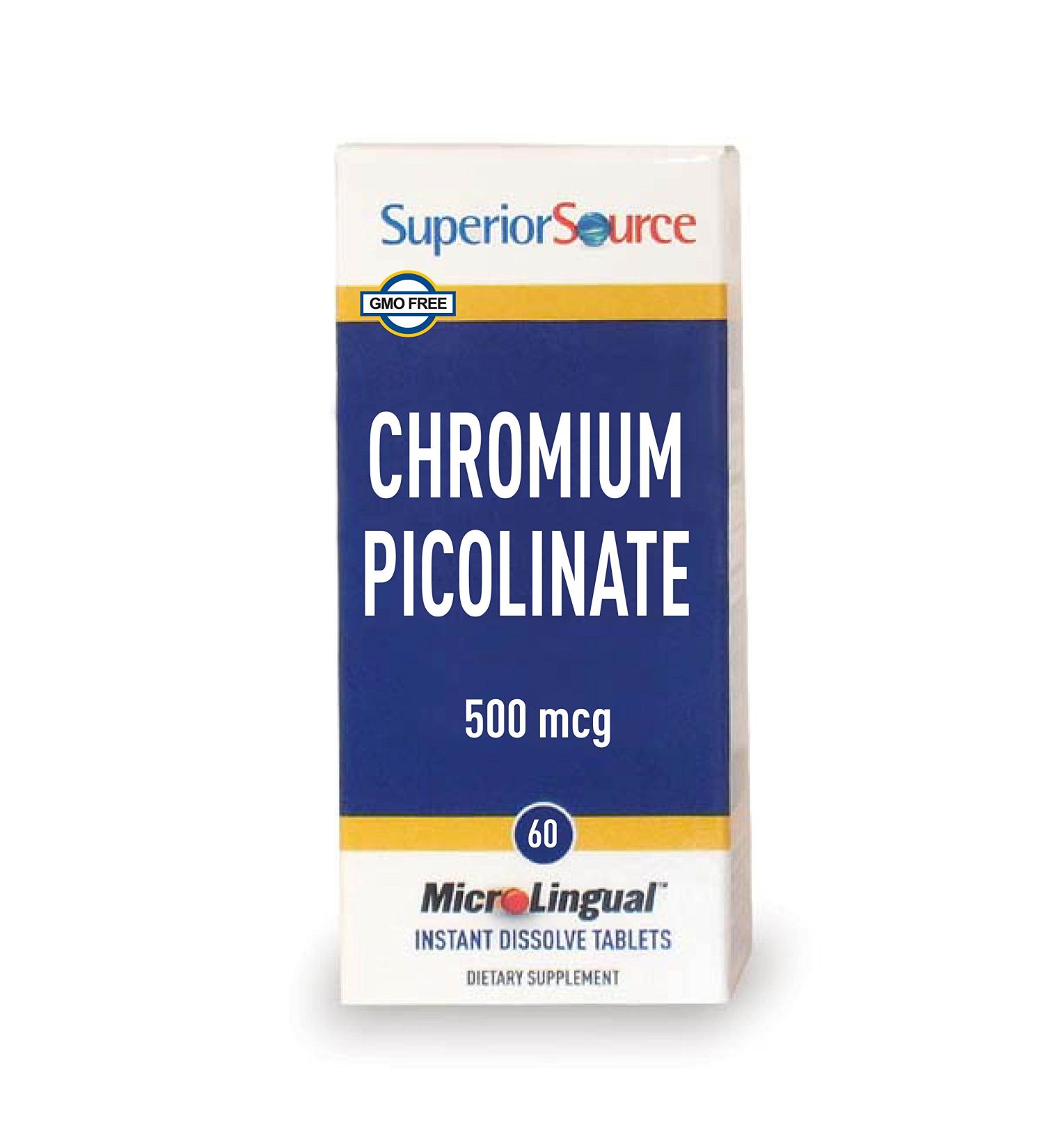 Superior Source Chromium 500mcg 60ct | Nutritional Supplement - Buy Online on GoSupps.com