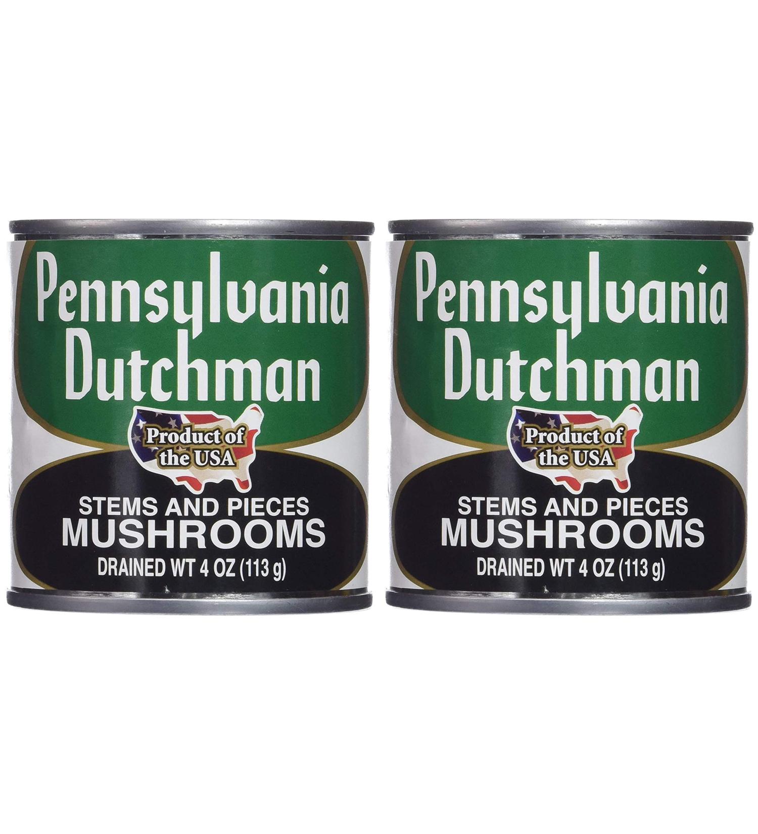 Pennsylvania Dutchman Canned Mushrooms - 12/4 oz. cans Pack of 2 2 pack (4 Ounce (Pack of 12))
