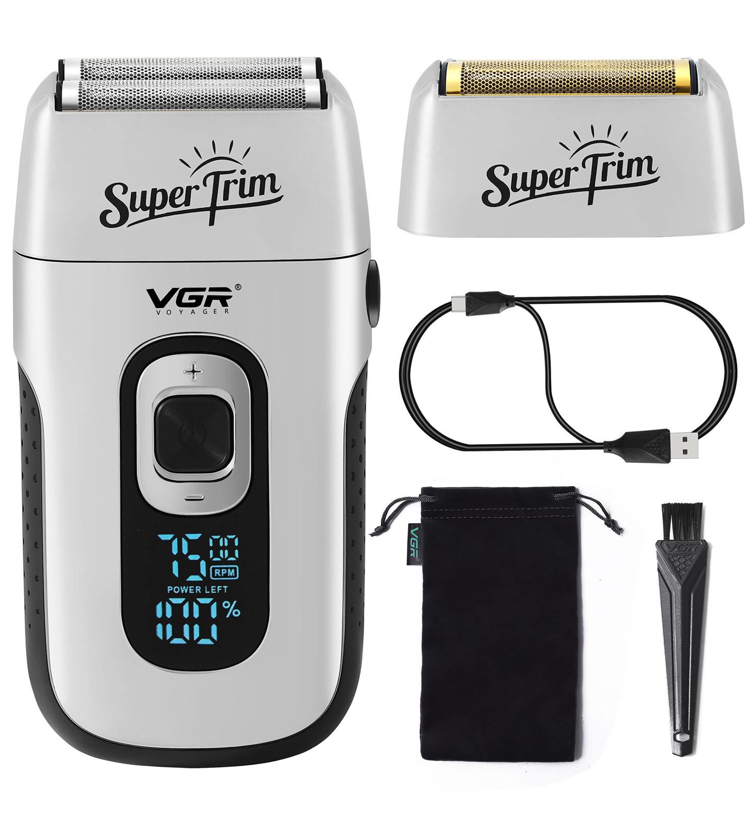 VGR Double Foil Electric Shaver for Men - 3 Speed Adjustable Razor Bald Head & Beard Trimmer Perfect Gift for Fathers & Boyfriends - Buy Online on GoSupps.com
