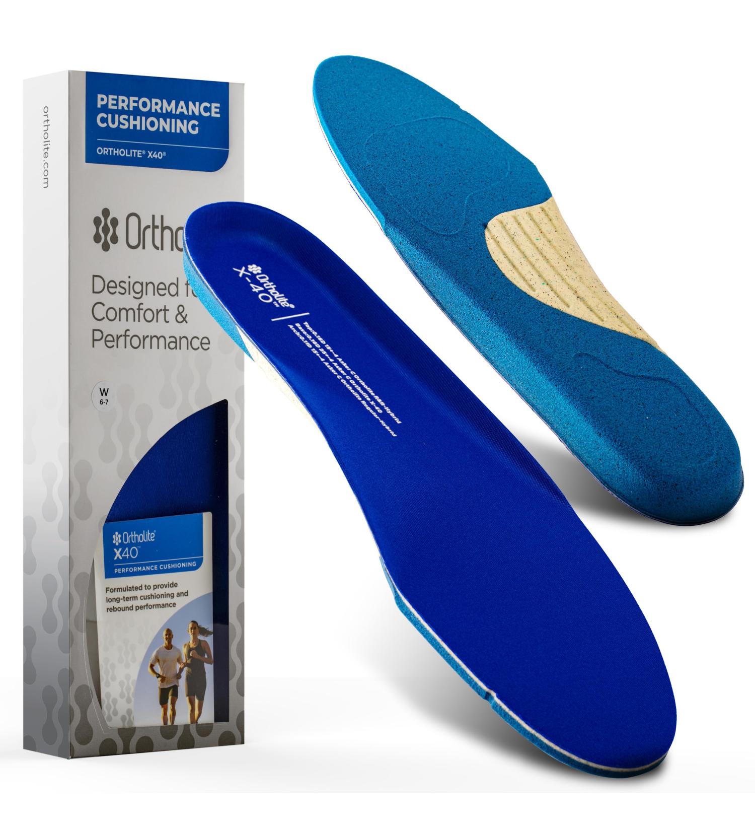 X40 Performance Cushioning Sole Inserts - Trim-to-Fit Optimal Rebound & All-Day Comfort for Casual to Elite Athletes - Royal Blue M: 10-11.5 - Buy Online on GoSupps.com