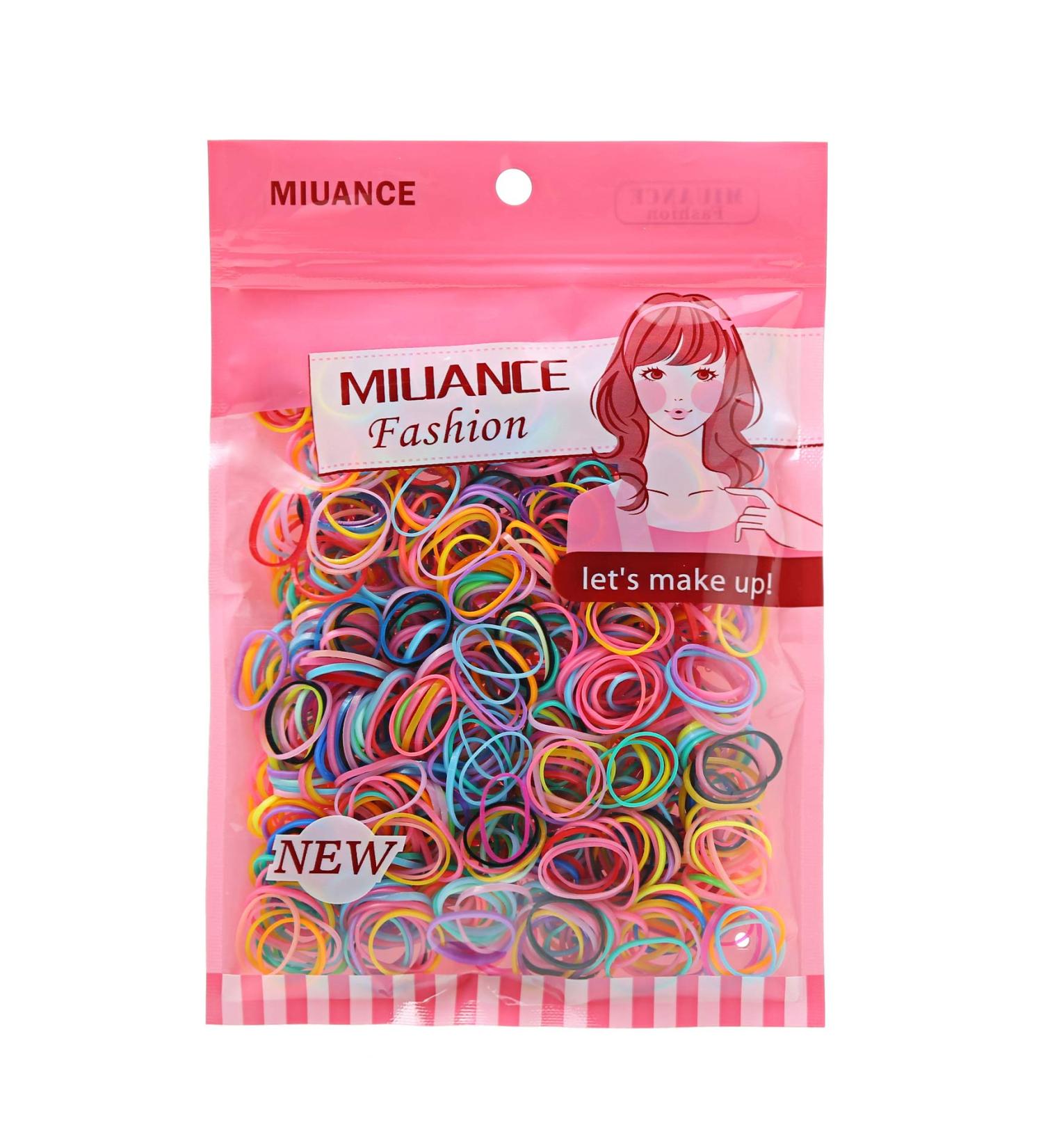1000pcs Multi Candy Color Baby Girl's Hair Ties Elastic Bands - Medium Size (Pack of 1000) - Small Circle Multicolor - Buy Online on GoSupps.com