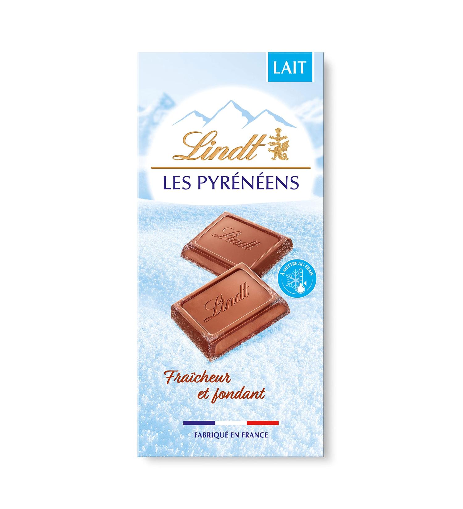 Lindt - LES PYRENEENS Tablet - Melting Milk Chocolate 150g - Buy Online on GoSupps.com