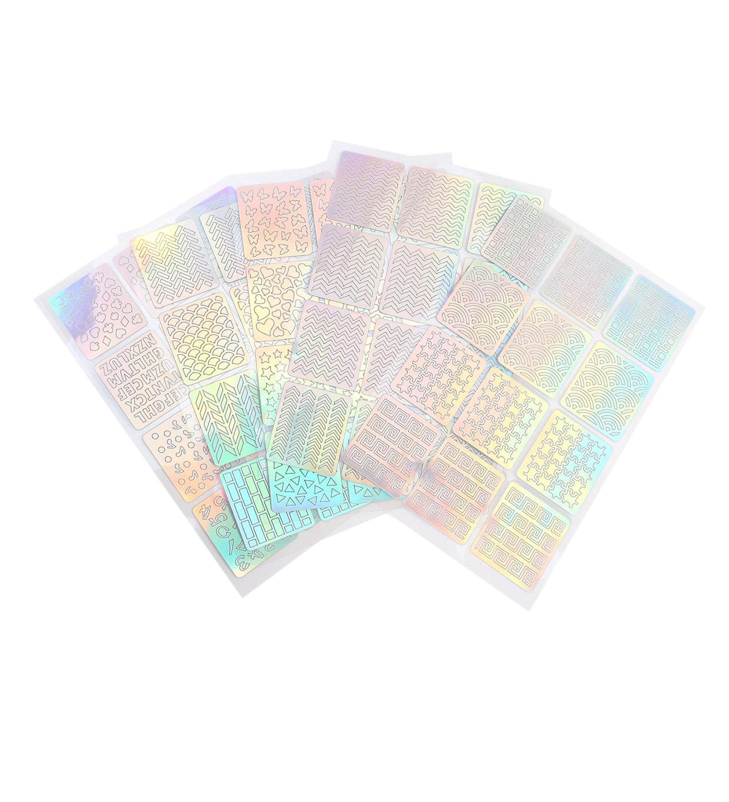 rumoe 60 pieces 5 sheets styles nail stencils Art nail stickers set Cute nail Art nails Stencil sheets - Buy Online on GoSupps.com