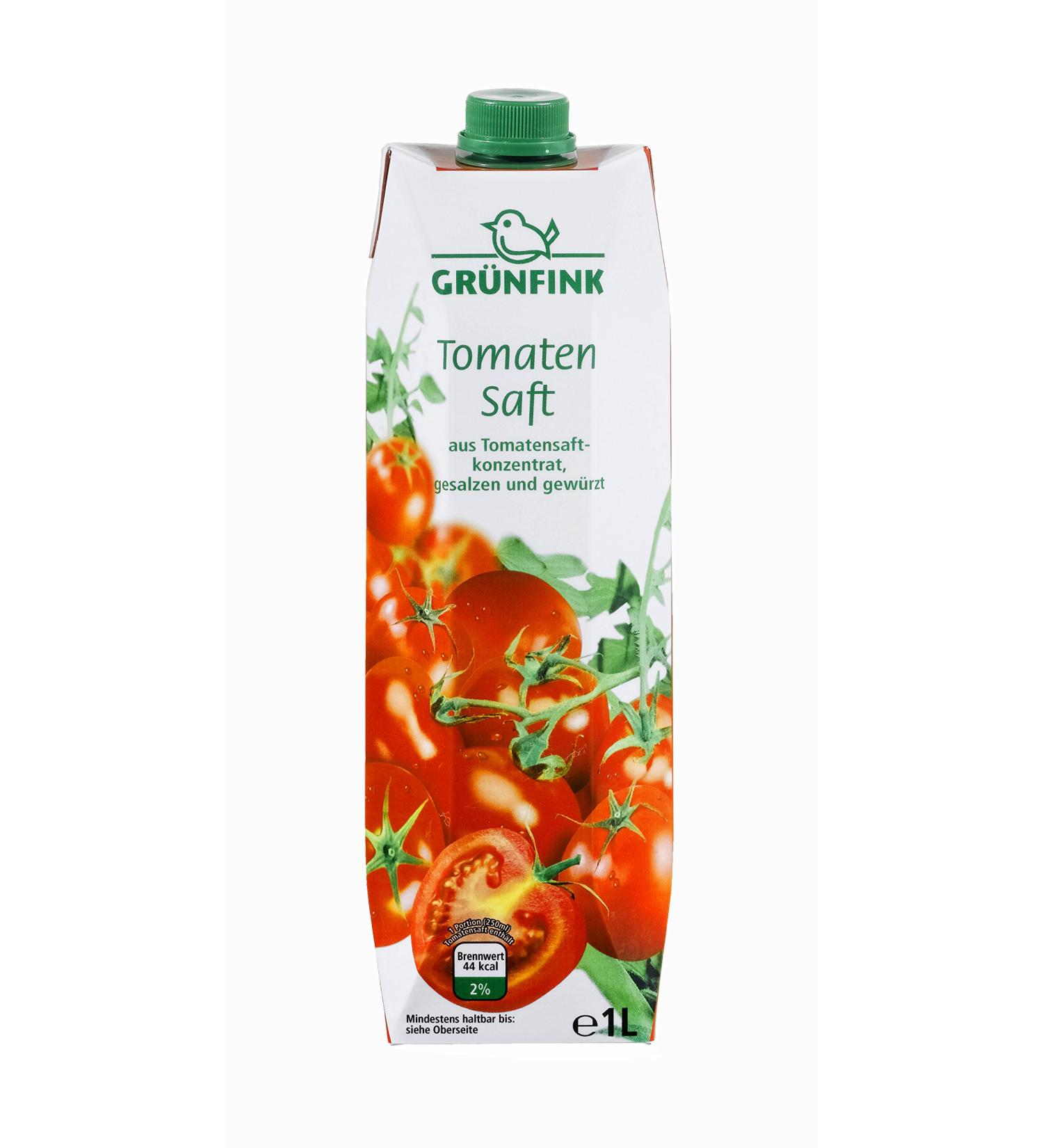 Greenfinch Tomato Juice Pack of 8 (8 x 1 l) TomatoTomato