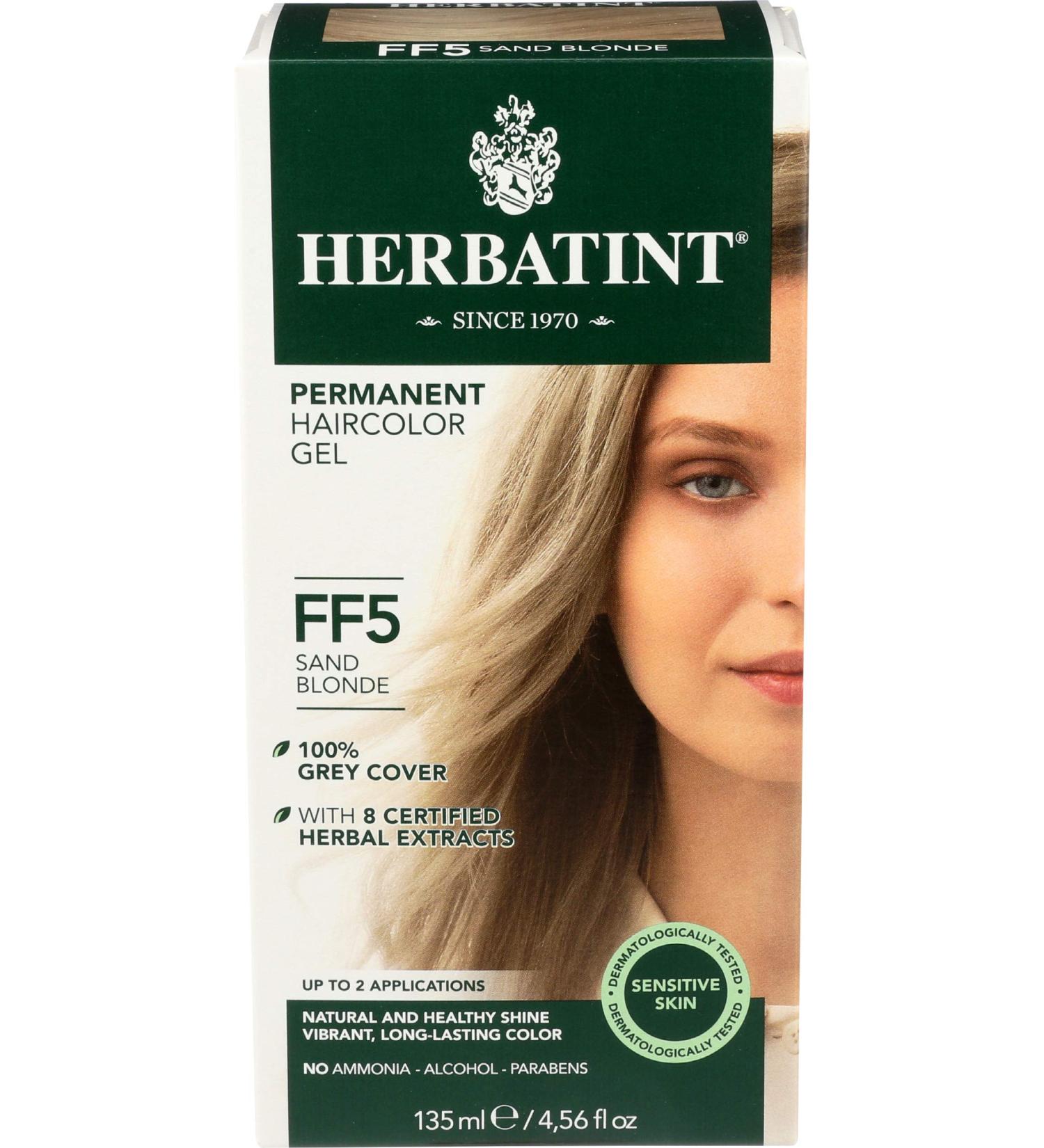 Herbatint Hair Color Sand Blonde FF5 - 4.5 Fl Oz | Natural Long-lasting Hair Dye | International Shipping - Buy Online on GoSupps.com