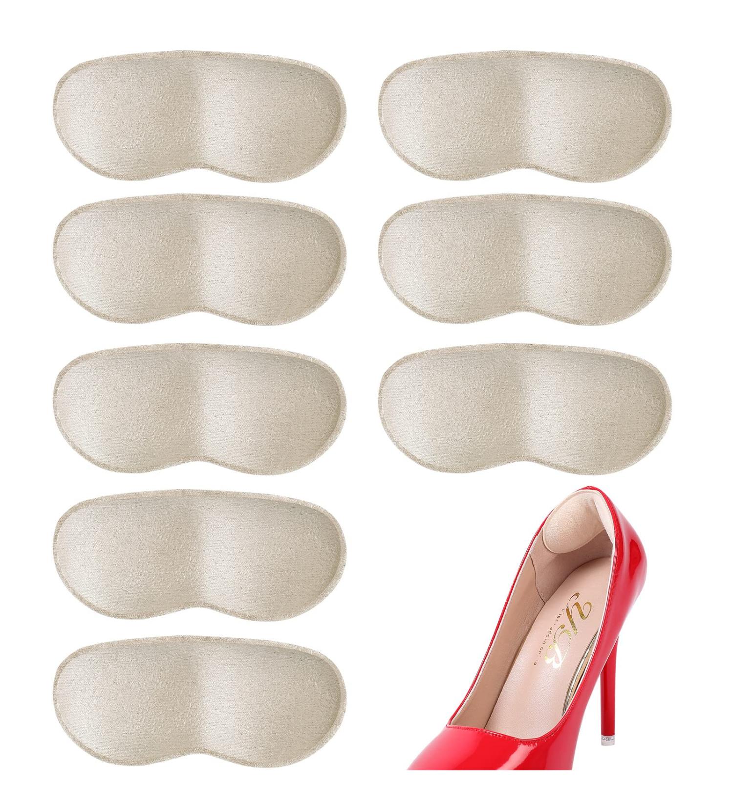 CZBYXA12 Heel Grips - Prevent Heel Slipping and Rubbing - 4 Pairs Self-Adhesive Shoe Cushion Inserts for Men and Women - Beige - Buy Online on GoSupps.com