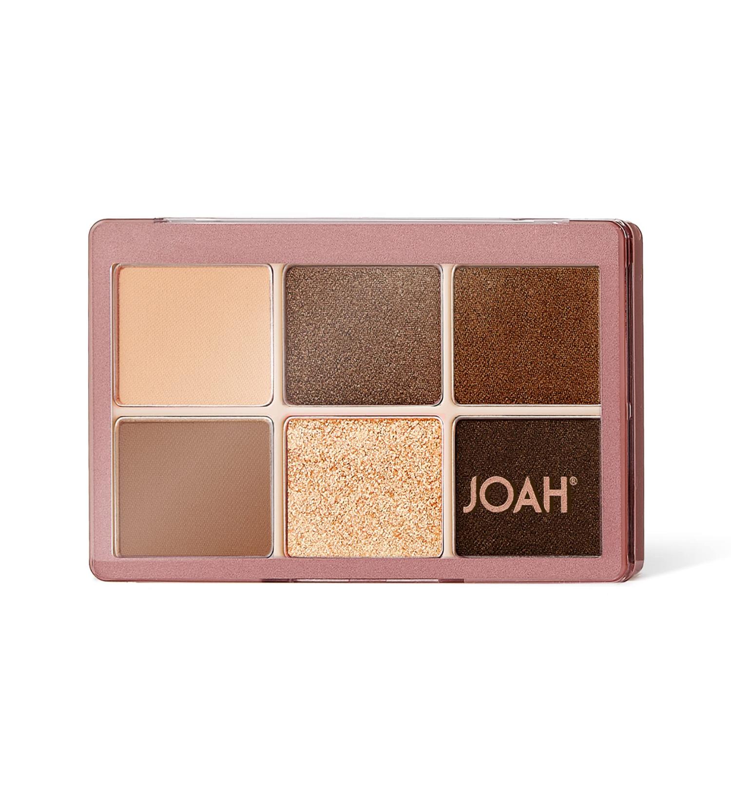 JOAH Eyeshadow Palette - Escapades | 6 Richly Pigmented Shades | Long Lasting Matte & Shimmer Eye Makeup | Korean Beauty Nudist Colony - Buy Online on GoSupps.com