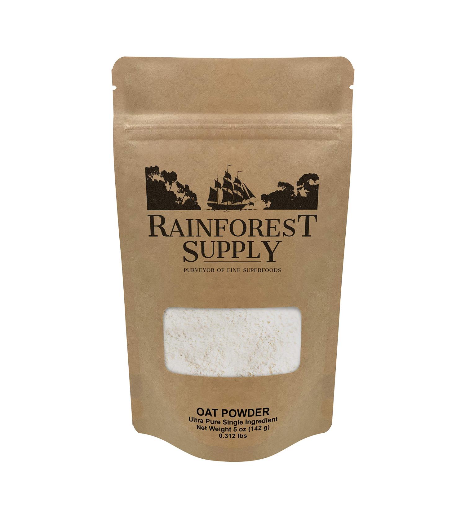 Coarse Oat Powder: Ground, Raw, Gluten-Free Vegan Oats - Ideal for Toppings, Pancakes, Smoothies & Baking - 5 oz - Buy Online on GoSupps.com