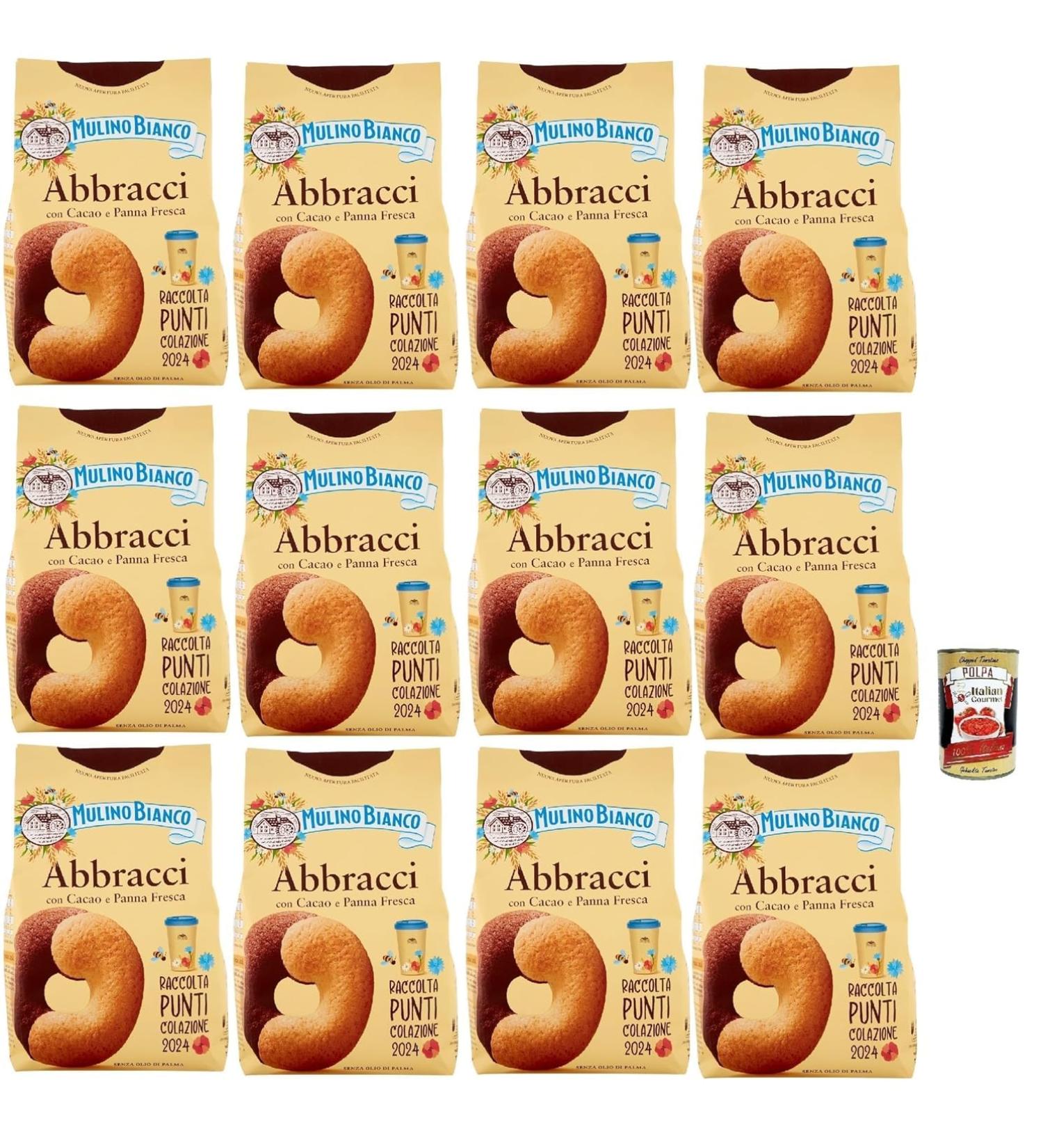  Italian Gourmet E.R. Italian Gourmet 12 x 350g Italian Biscuits Abbracci Cocoa & Cream Broken Pastry for Breakfast and Snack Family Pack Coffee Companion Original from Italy + Italian Gourmet Polpa - Buy Online on GoSupps.com