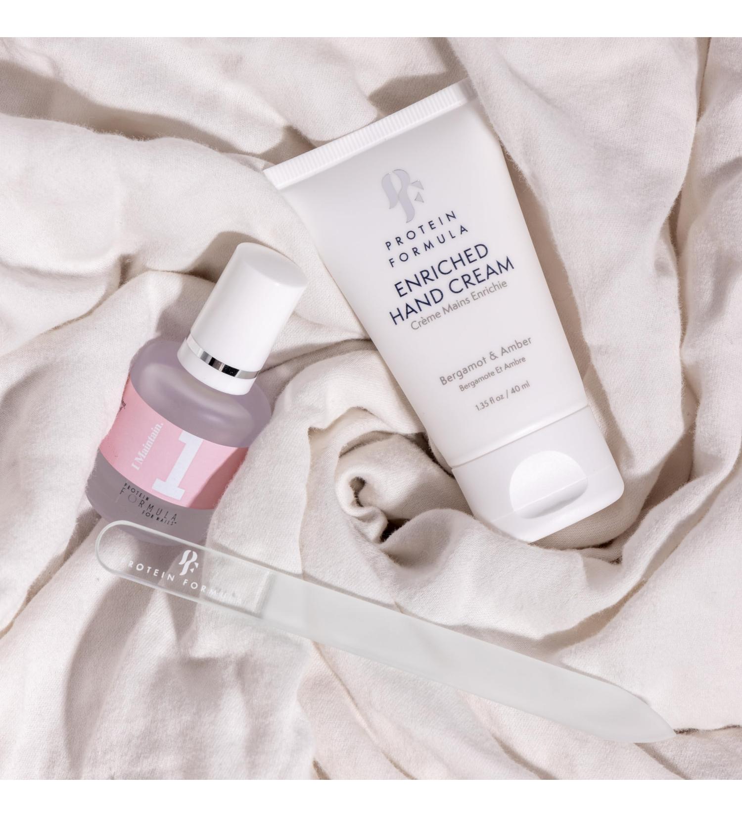 PROTEIN FORMULA Maintain Nail Treatment + Hand Cream 40ml + Mini Crystal File Set MAINTAIN+ Hand Cream + File - Buy Online on GoSupps.com