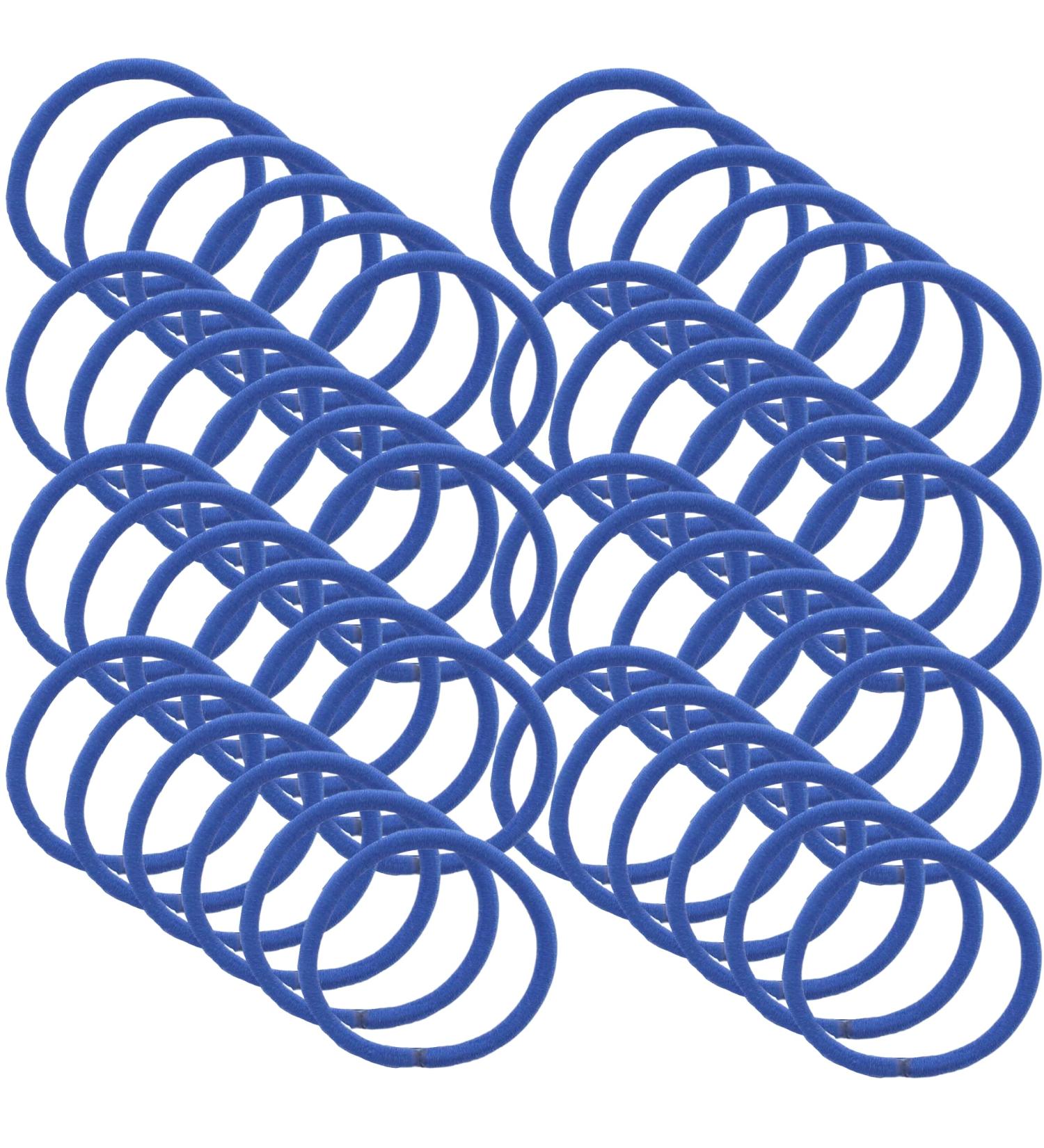 Topkids Accessories 48pc Elastic Hair Bands for Girls and Women Hair Ties No Damage Hair Accessories for Women Hair Elastics Hair Bands for Women Hair Bobbles (Royal Blue) - Buy Online on GoSupps.com