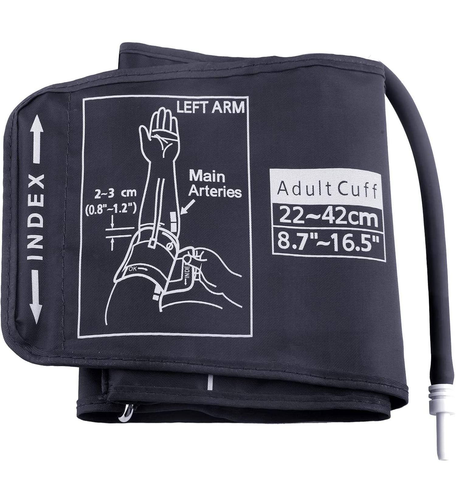 Large Blood Pressure Cuff for Omron BP Monitor | 22-42CM Reusable Replacement | Fits Big Arms 8.7-16.5 Inches - Buy Online on GoSupps.com