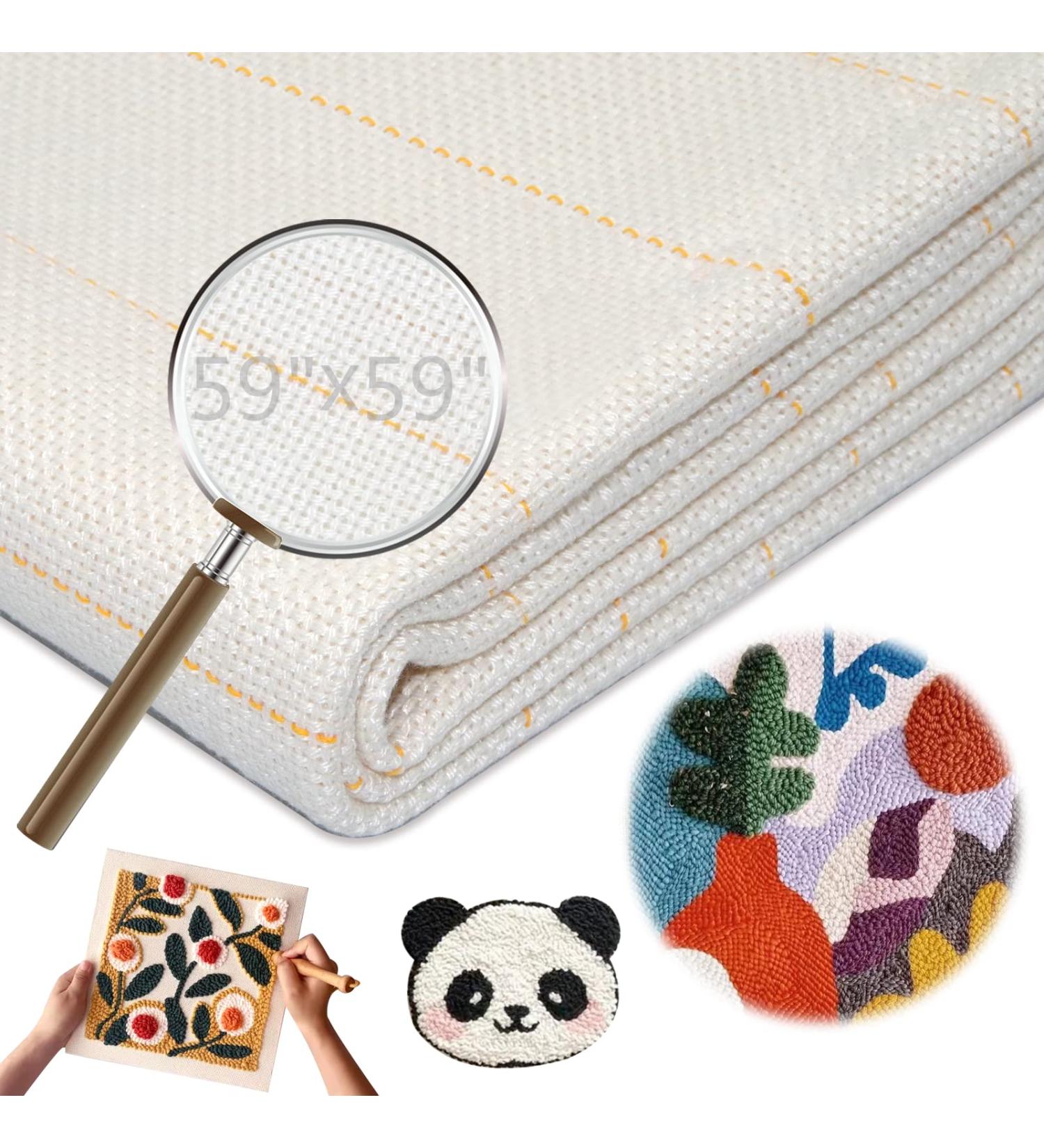 59x59 Monks Cloth for Tufting Gun - DIY Rug Tufting Kit Fabric - Buy Online on GoSupps.com