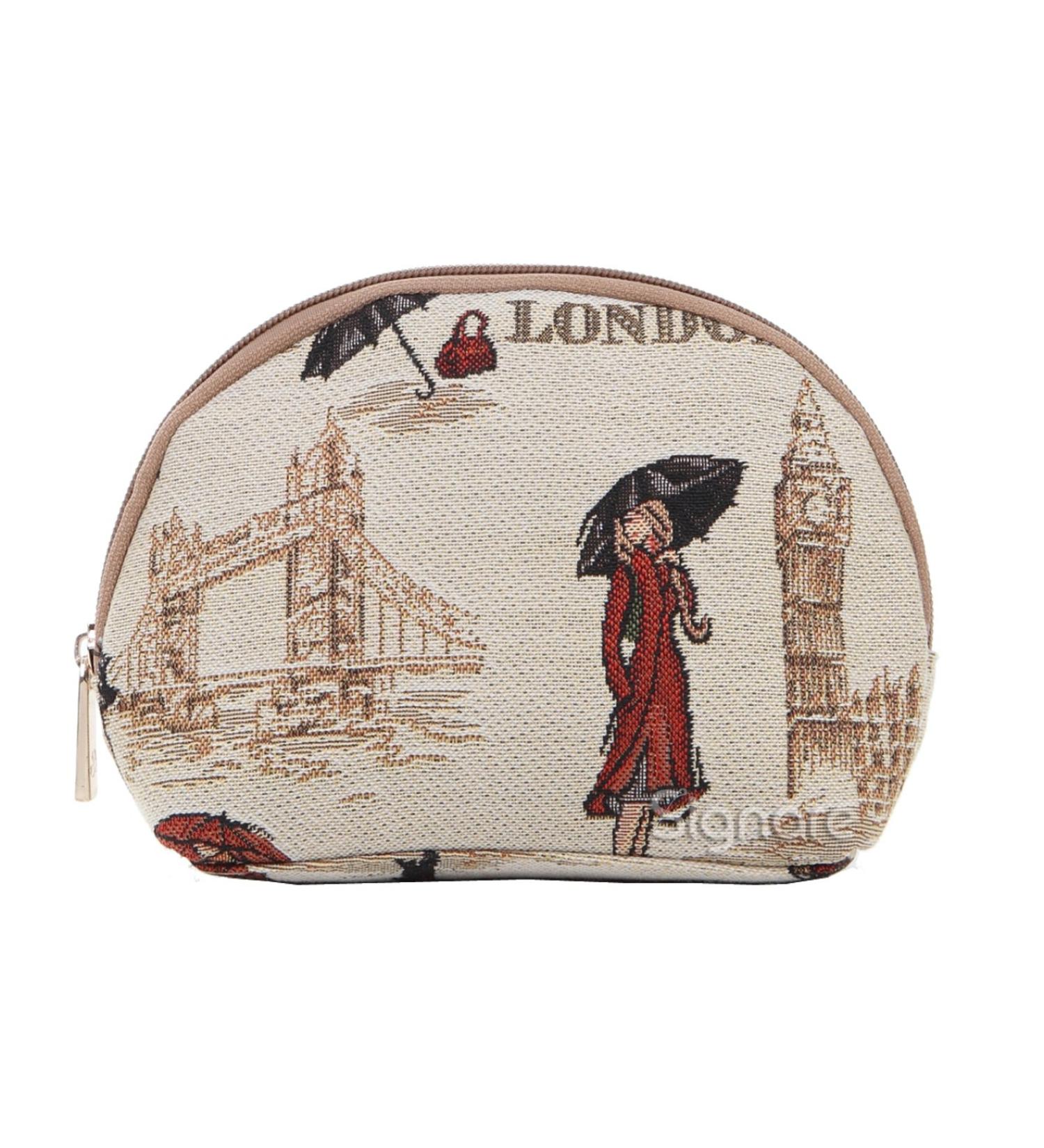 Buy Signare Tapestry Cosmetic Bag - Small Makeup & Toiletry Bag for Women with London Design (Miss London) - Perfect for Travel & Gifts - Buy Online on GoSupps.com