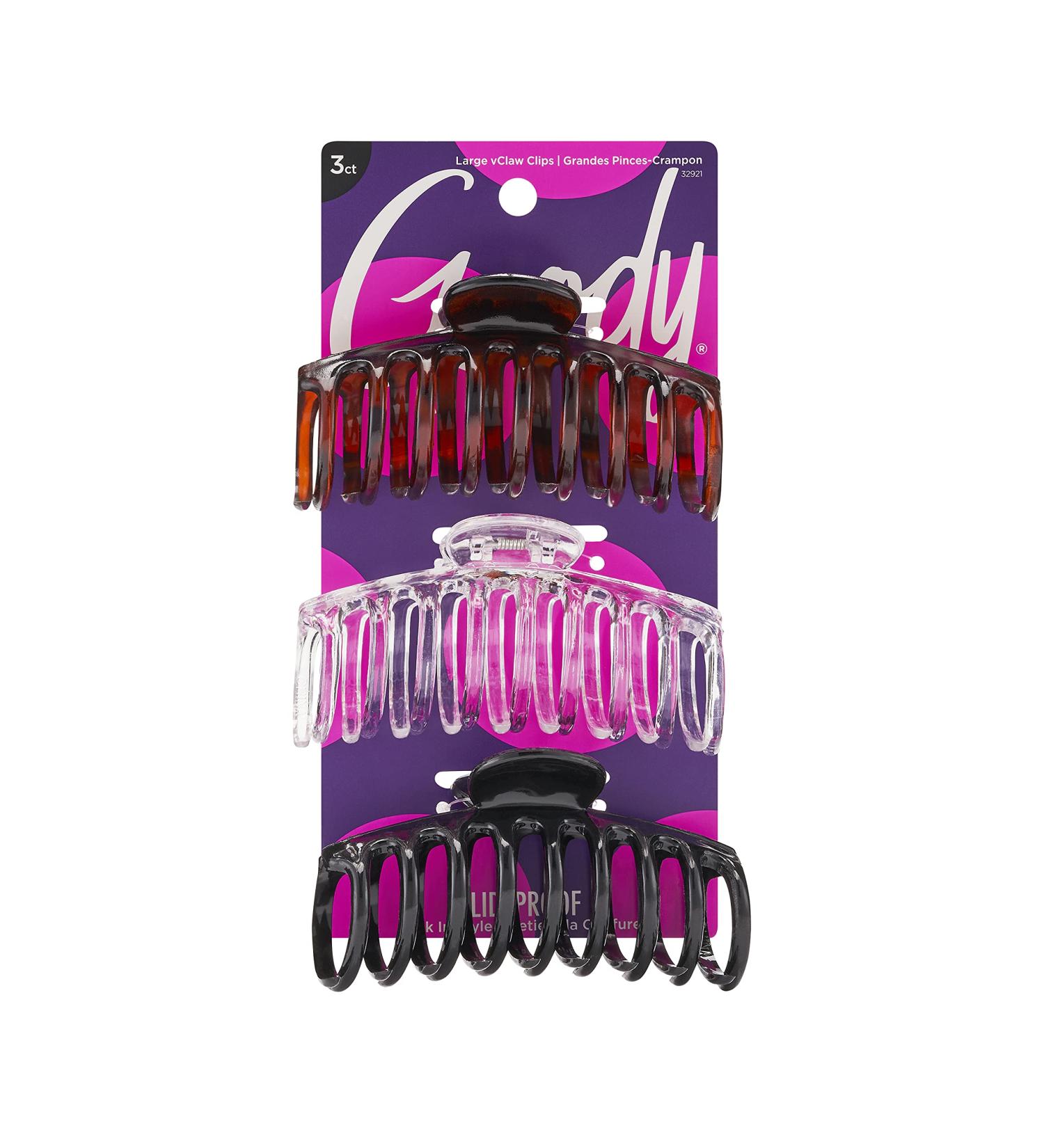 Goody Classics Large Spiral Claw Clips - 3-Pack Assorted Colors - Pain-Free Hair Accessories for All - Buy Online on GoSupps.com