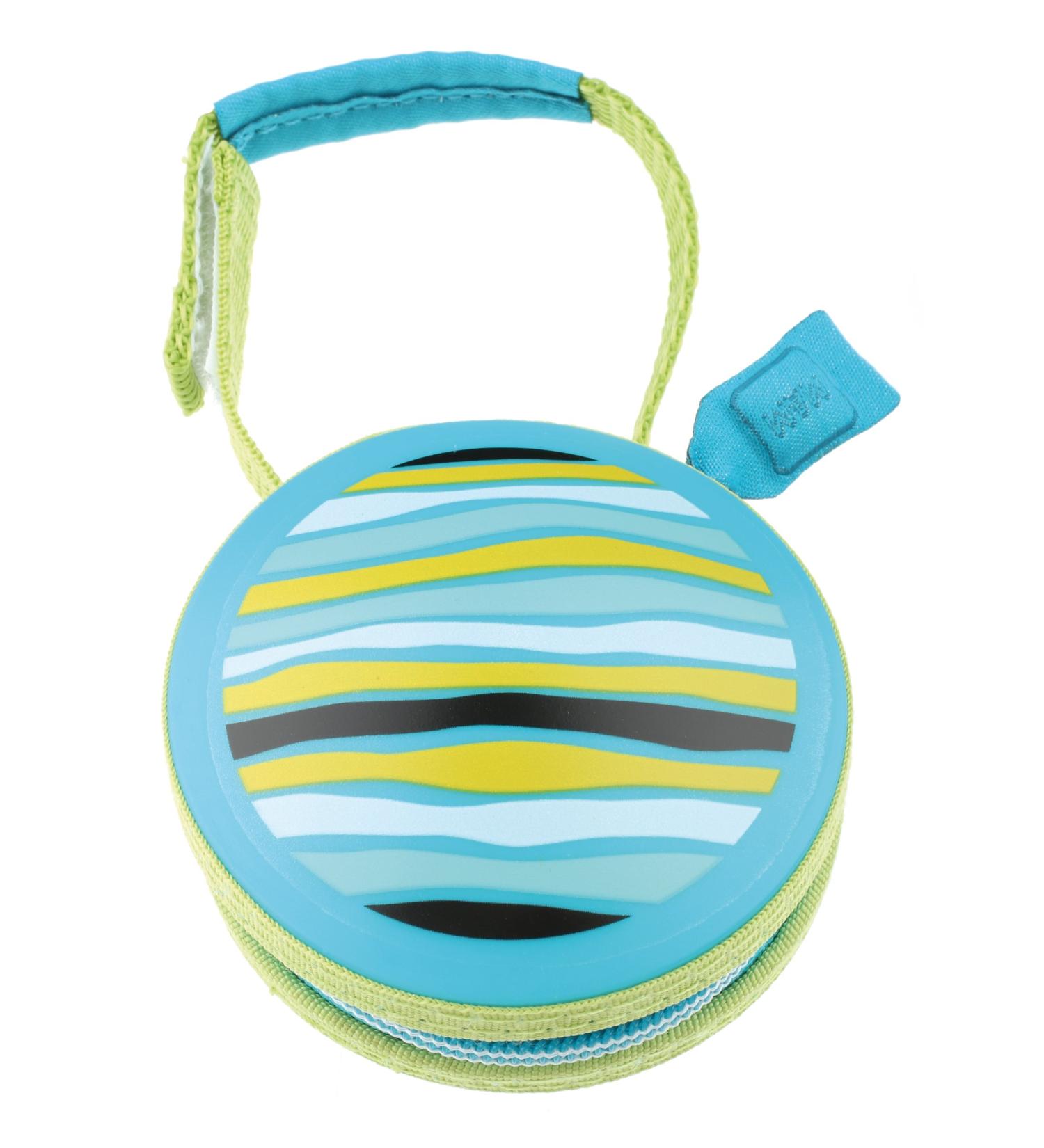 MAM POD pacifier pocket practical for storing 2 nullters pacifier box with Velcro fastener for flexible fastening blue