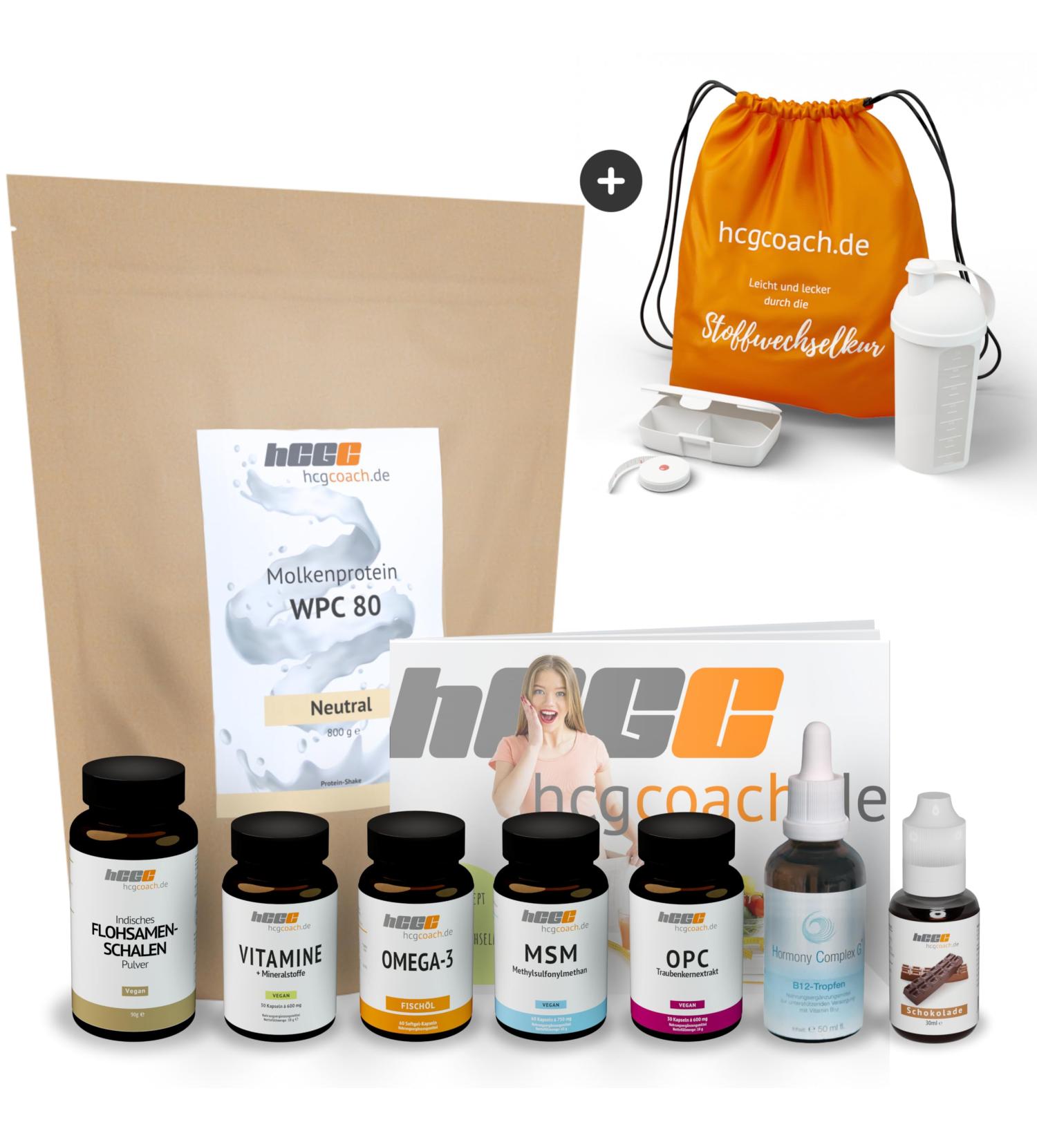 21 Days Metabolic Cure Complete Package | HCG Drops Hormone Complex B12 | Detox & Intestinal Treatment | HCG Diet & HCGC Chocolate - Buy Online on GoSupps.com