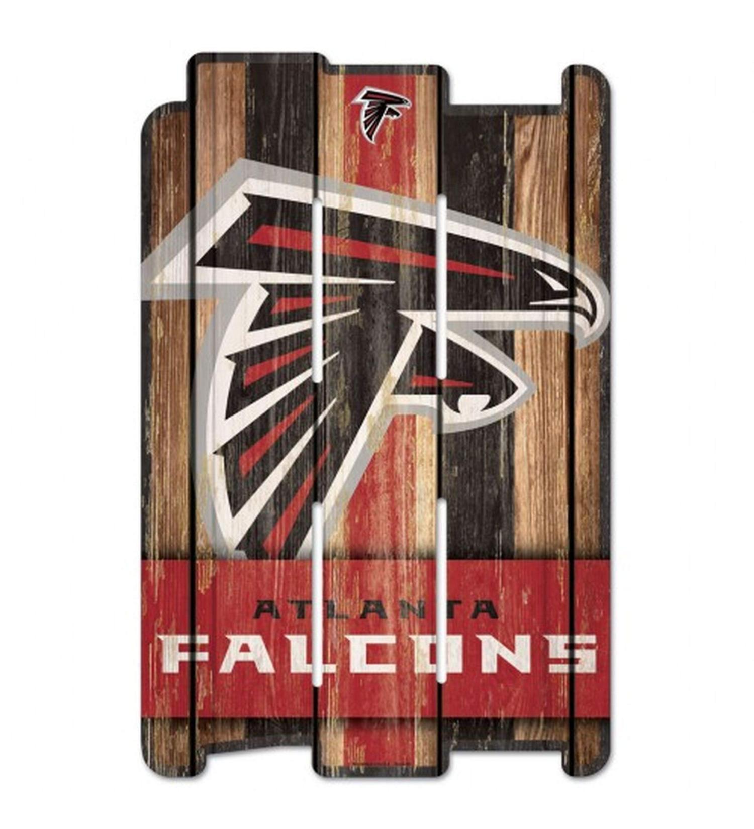 NFL wooden sign ATLANTA FALCONS wooden sign Wood Shield Fence