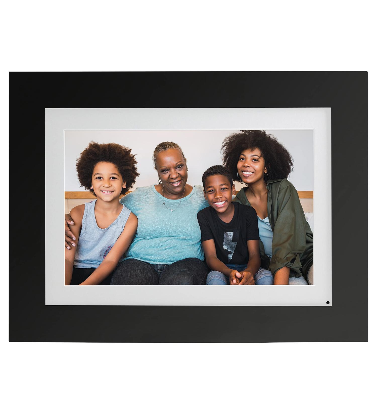 Photoshare 10 WiFi Digital Picture Frame | 8GB | 10.1 HD Touchscreen | Easy Setup | No Fees | Black Wood Frame - Buy Online on GoSupps.com