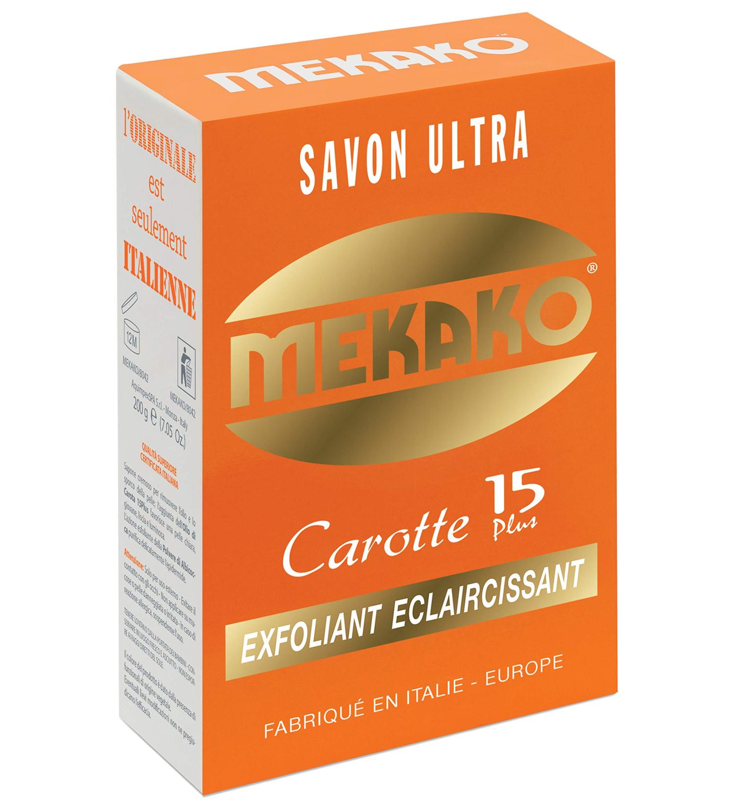  Mekako MEKAKO Carrots Soap Exfoliant - 200 g - Buy Online on GoSupps.com