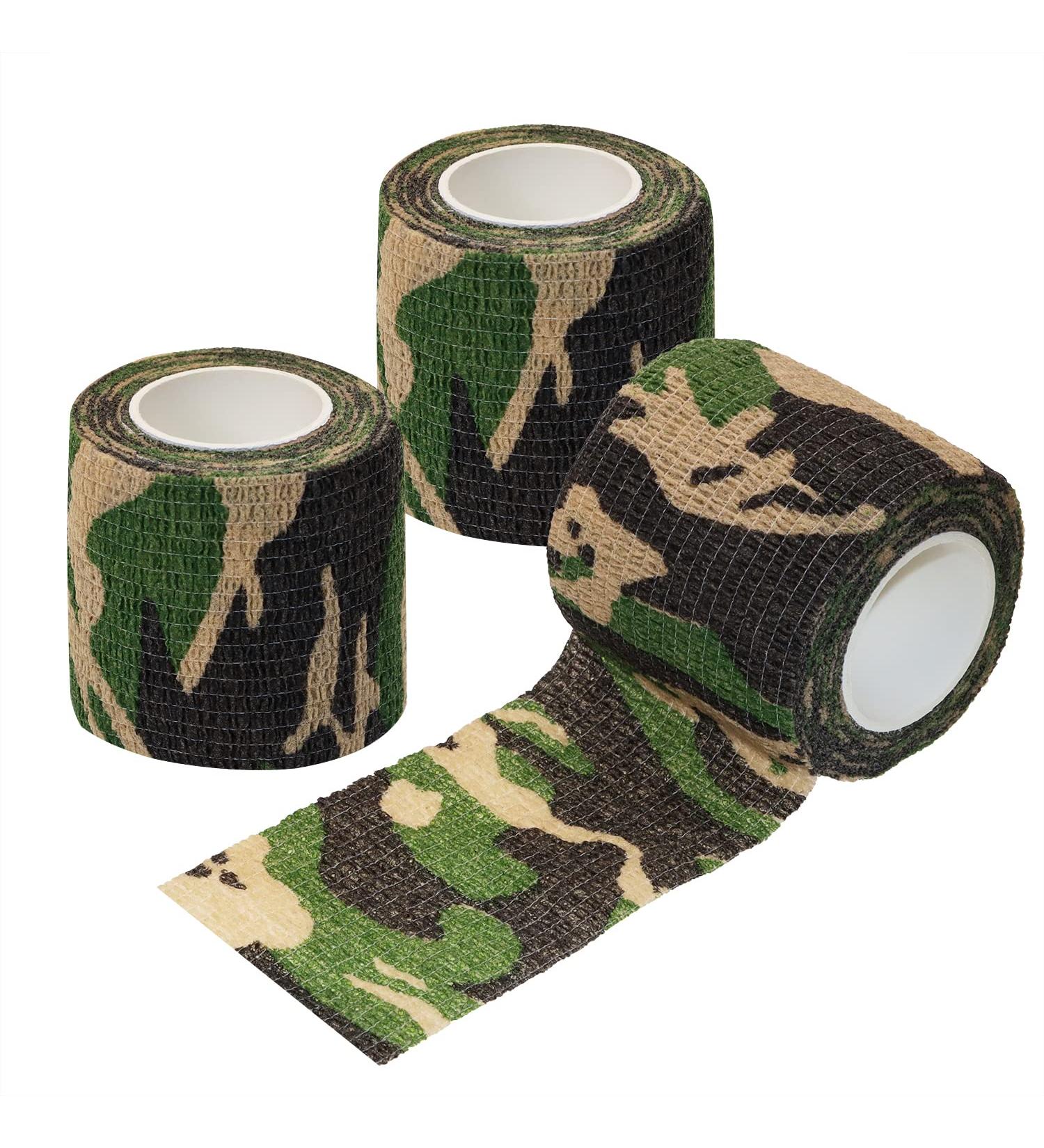 ONLYKXY Self Adhesive Bandage Tape - 3 Rolls 2" x 5yds - Stretch Athletic Wrap for Sports Injuries - Camouflage Elastic Cohesive Tape - Ideal for Ankle Knee Wrist Sprains - Buy Online on GoSupps.com