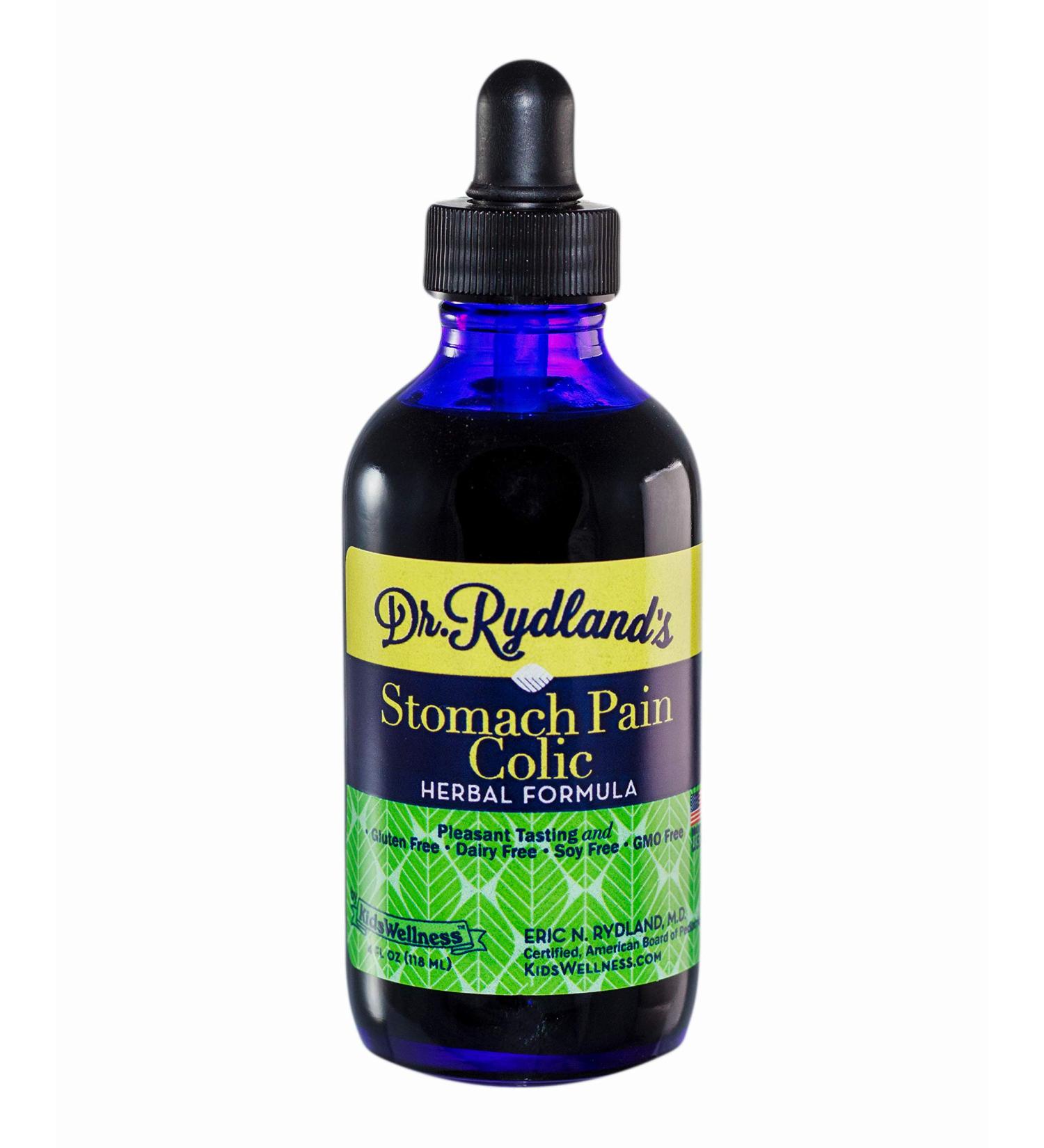 Dr. Rydland's KidsWellness Stomach Formula Herbal Supplement - 4 Ounces - Buy Online on GoSupps.com