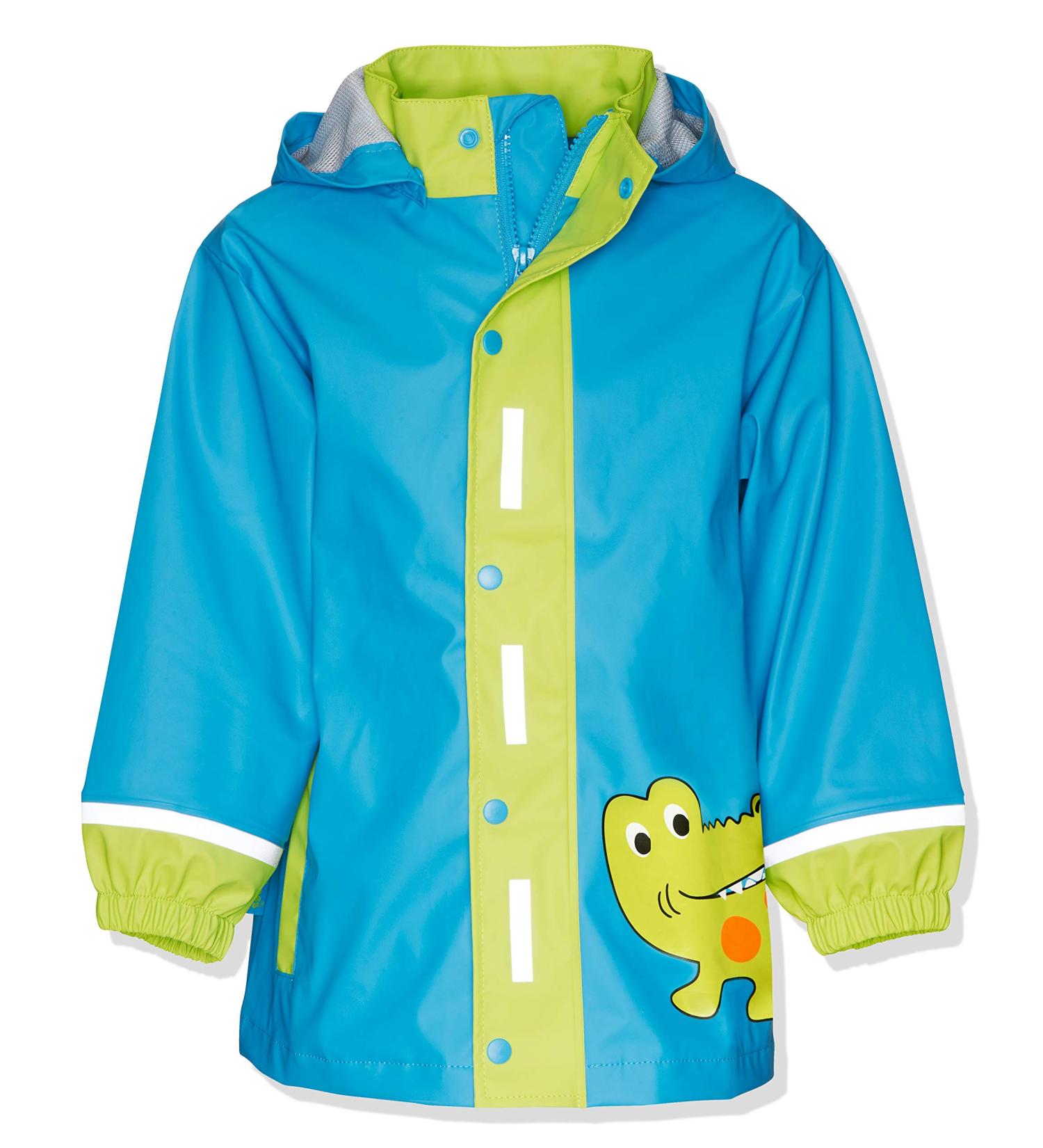 Playshoes Kids Waterproof Raincoat 140 Crocodile - Unisex Regenjacke Wind and Waterproof Rainwear - Buy Online on GoSupps.com