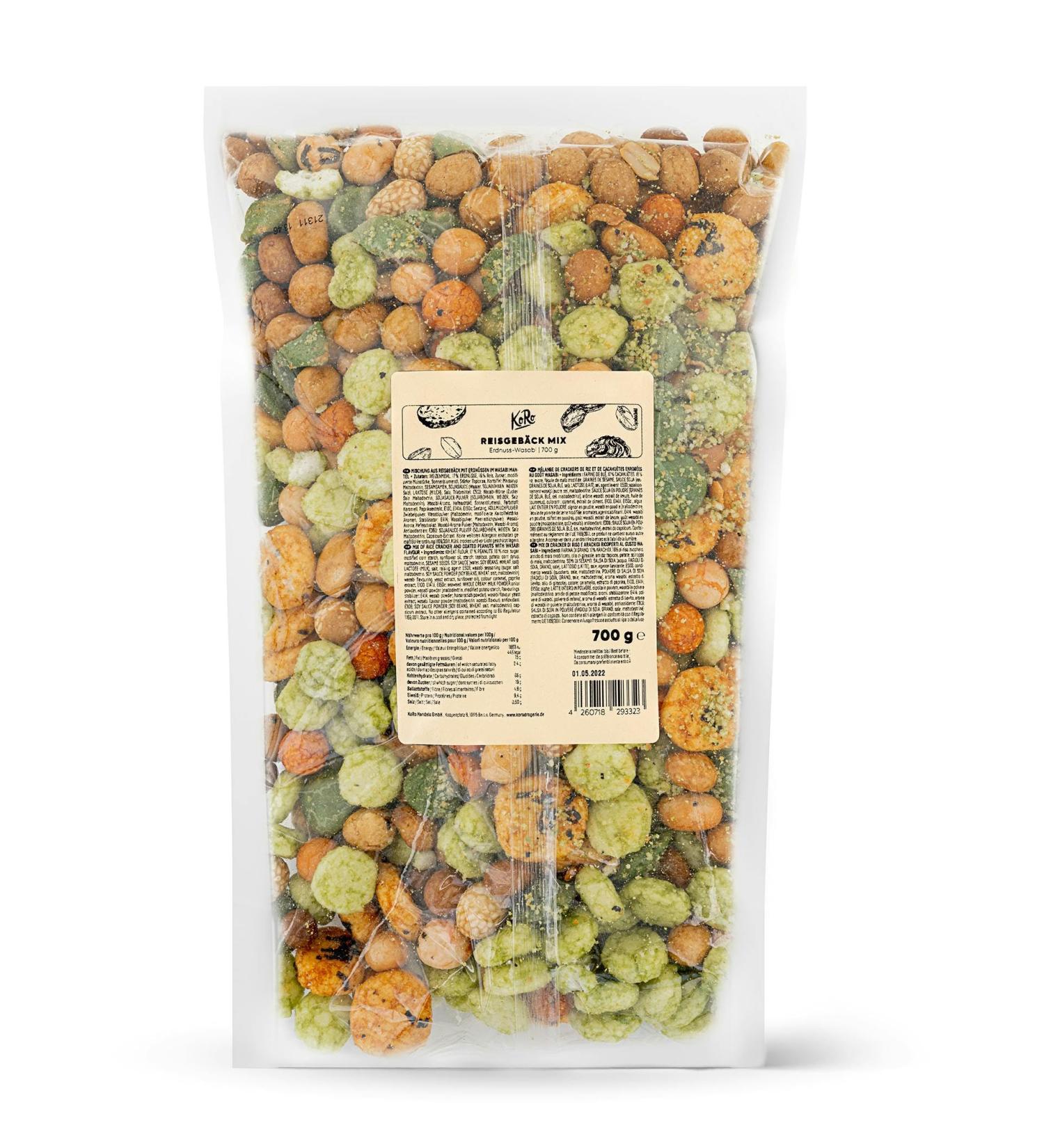 KoRo - Mix of peanut-wasabi rice crackers 700 g - Buy Online on GoSupps.com