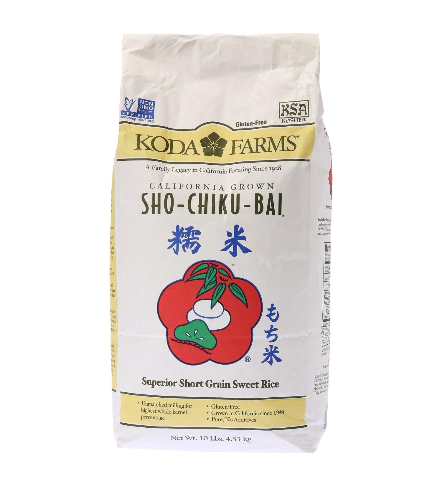 Koda Farms Sho-Chiku-Bai Sweet Rice 10lb - Premium Japanese Sweet Rice - Buy Online on GoSupps.com