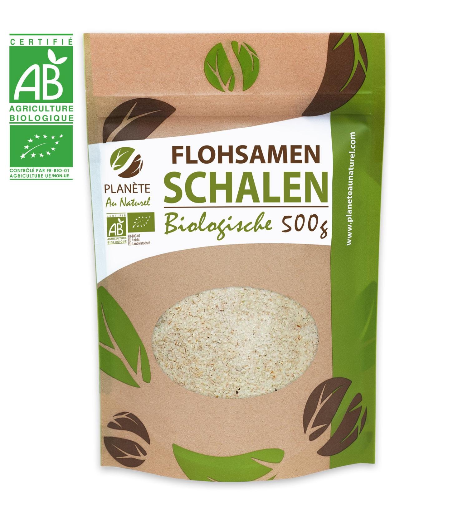 Organic Psyllium Husks - 500g - 99% purity certified organic