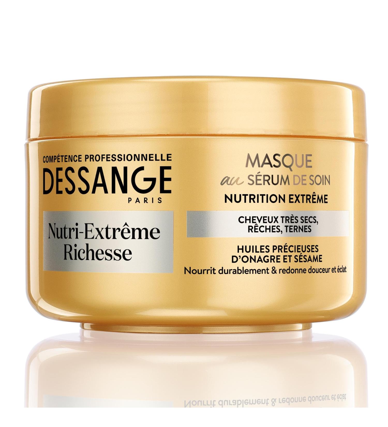 Dessange - Nutri-Extreme Richness Concentrated Nutrition Mask - Enriched with Precious Evening Primrose and Sesame Oil - For Coarse Very Dry or Dull Hair - 250 ml - Buy Online on GoSupps.com
