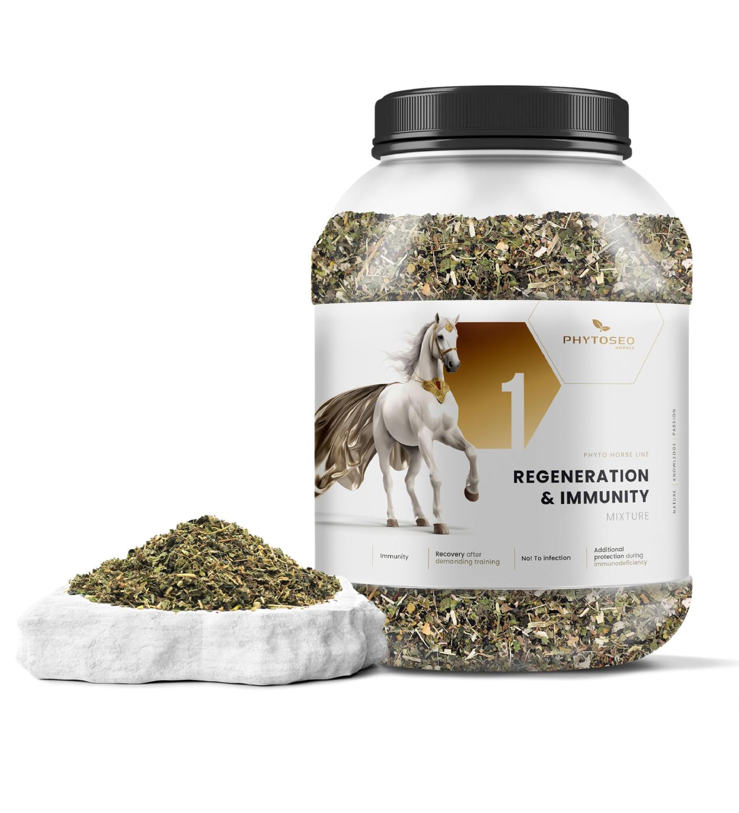 Phytoseo Herb Mix Phyto Horse 1 - Regeneration and Immunity - 1.4 kg - Buy Online on GoSupps.com