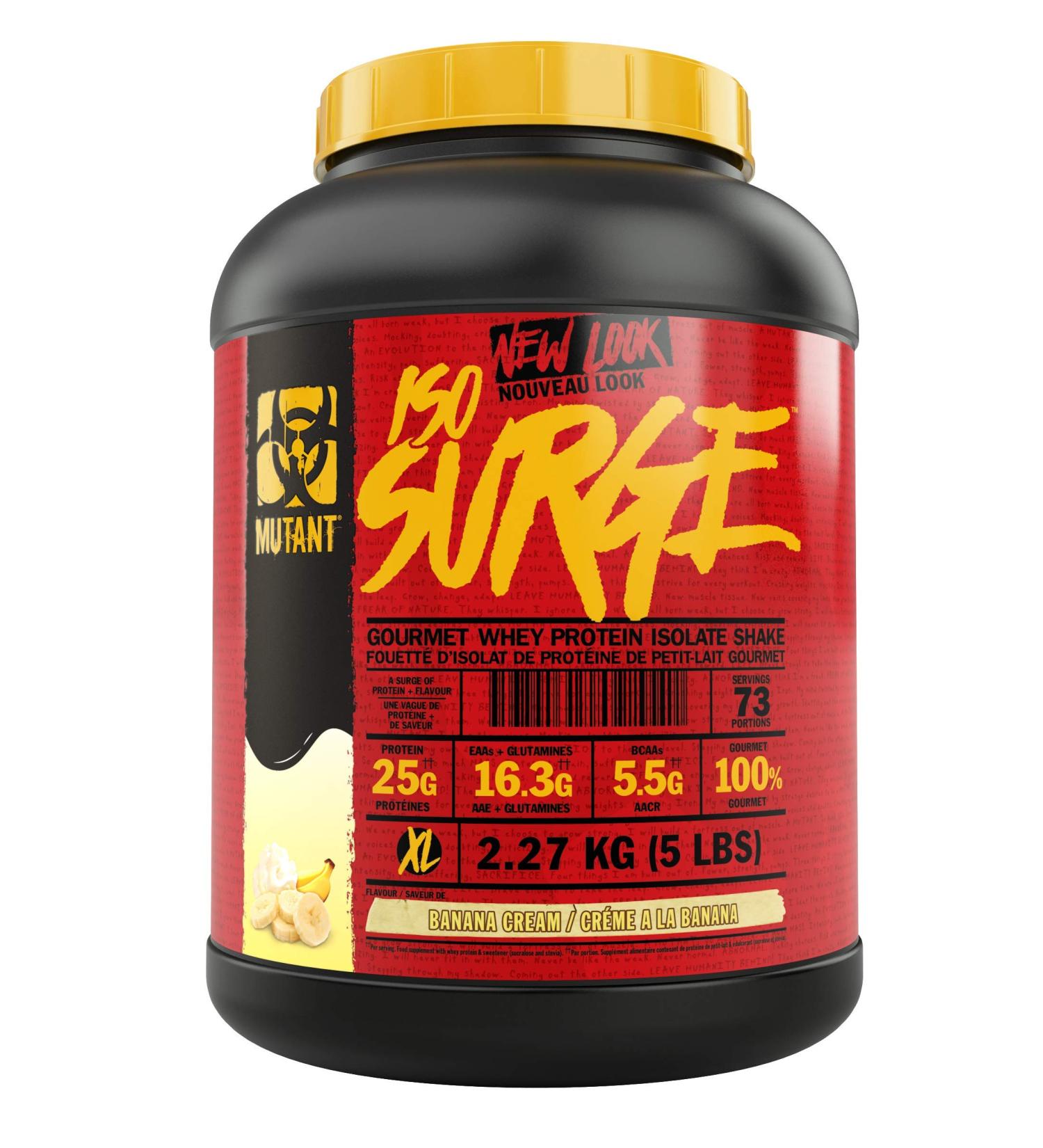 Buy Mutant Iso Surge Protein Powder - 5lbs Banana Cream | International Shipping Available - Buy Online on GoSupps.com